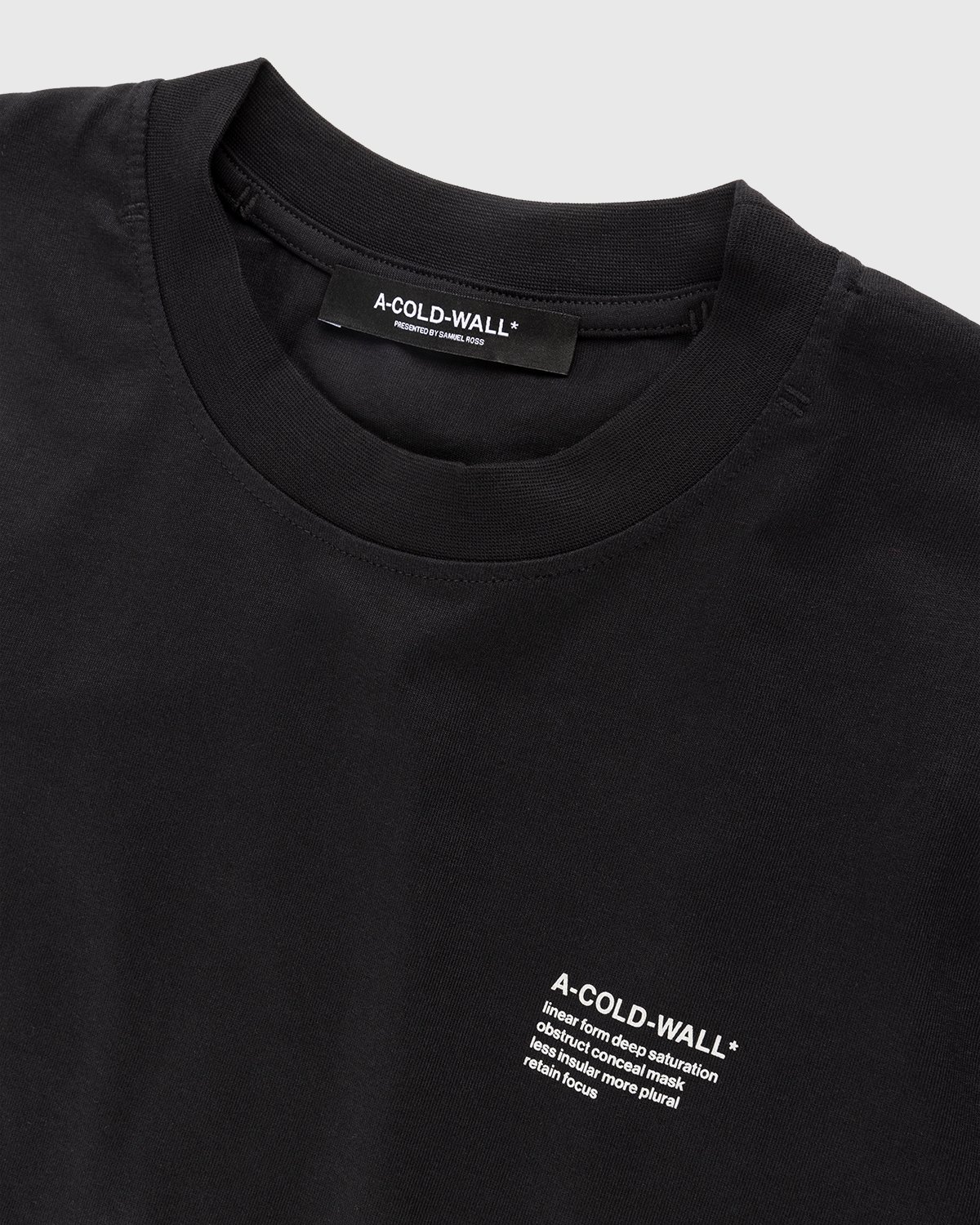 A-Cold-Wall* - Prose T-Shirt Black - Clothing - Black - Image 4