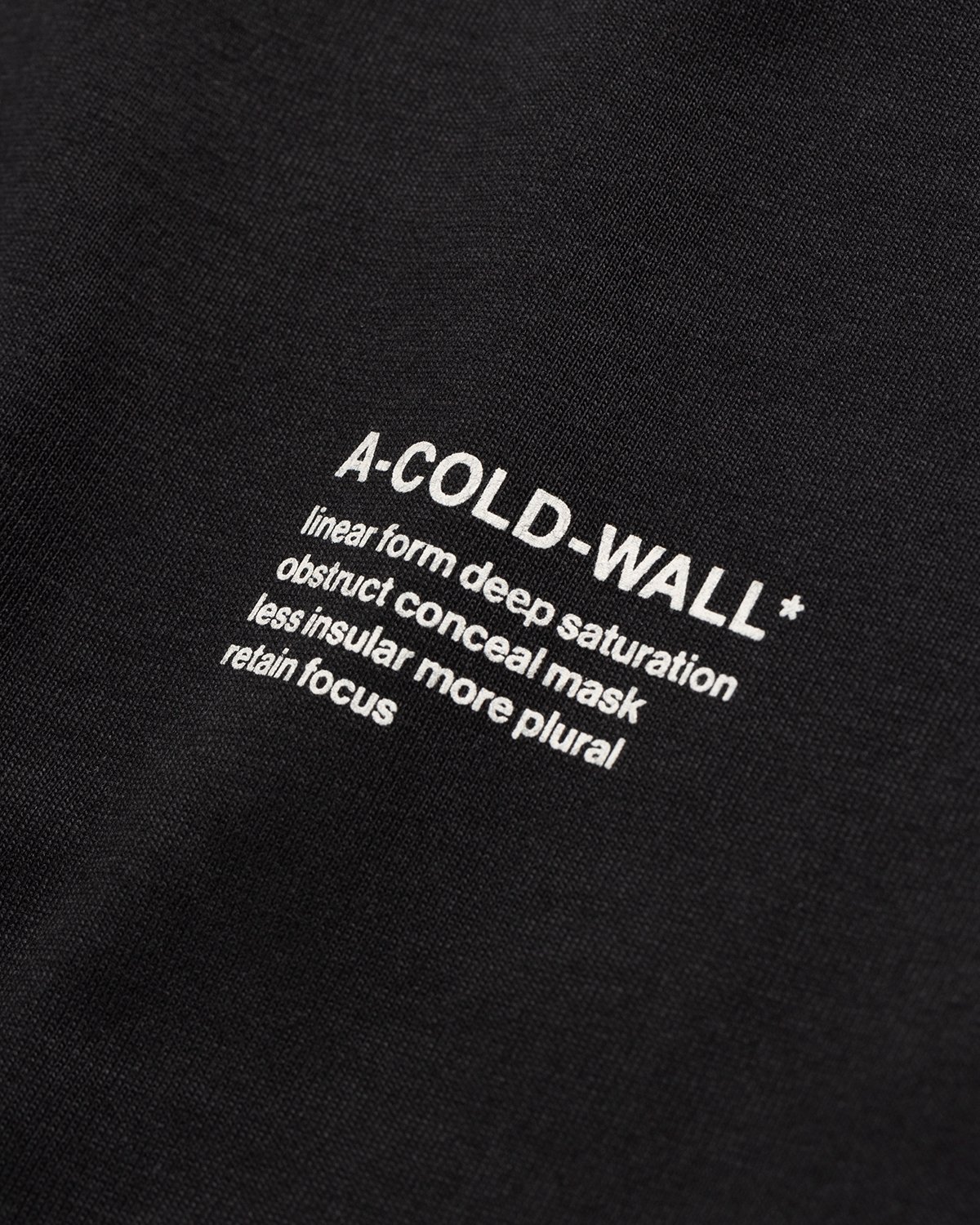 A-Cold-Wall* - Prose T-Shirt Black - Clothing - Black - Image 6