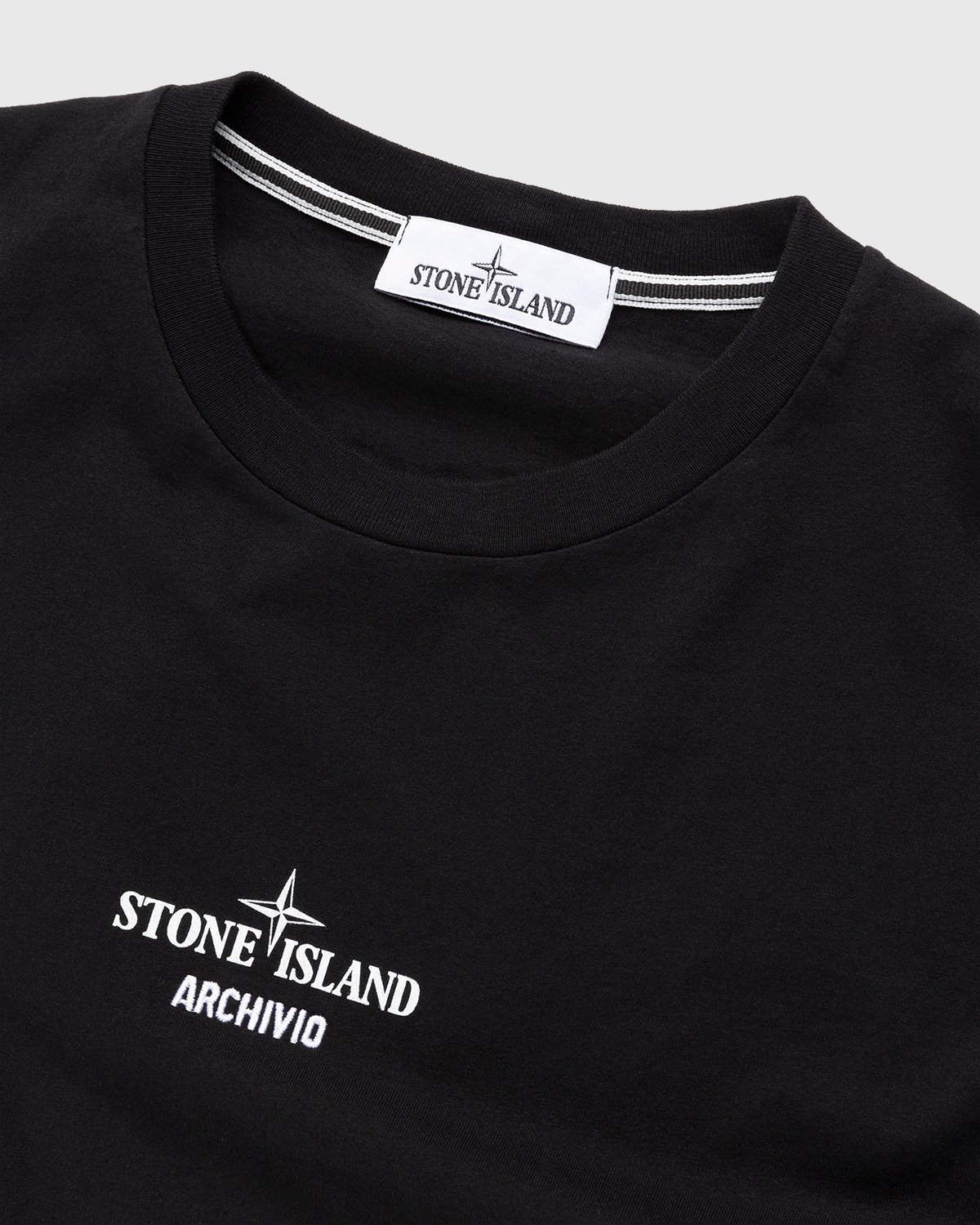 Stone Island - 2NS91 Garment-Dyed Archivio T-Shirt Black - Clothing - Black - Image 6