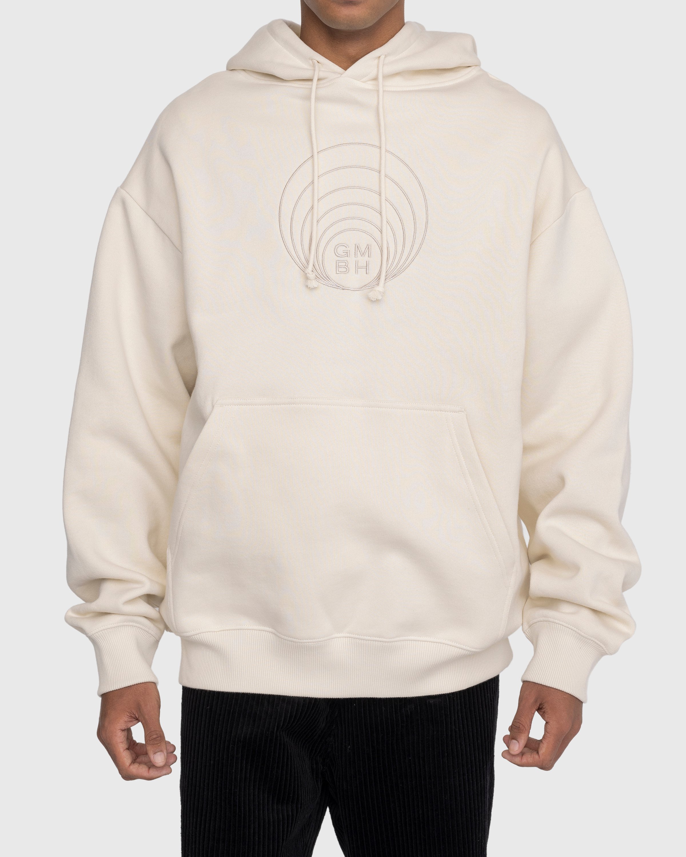 GmbH - Abbas Embroidered Hoodie Ivory - Clothing - Beige - Image 2