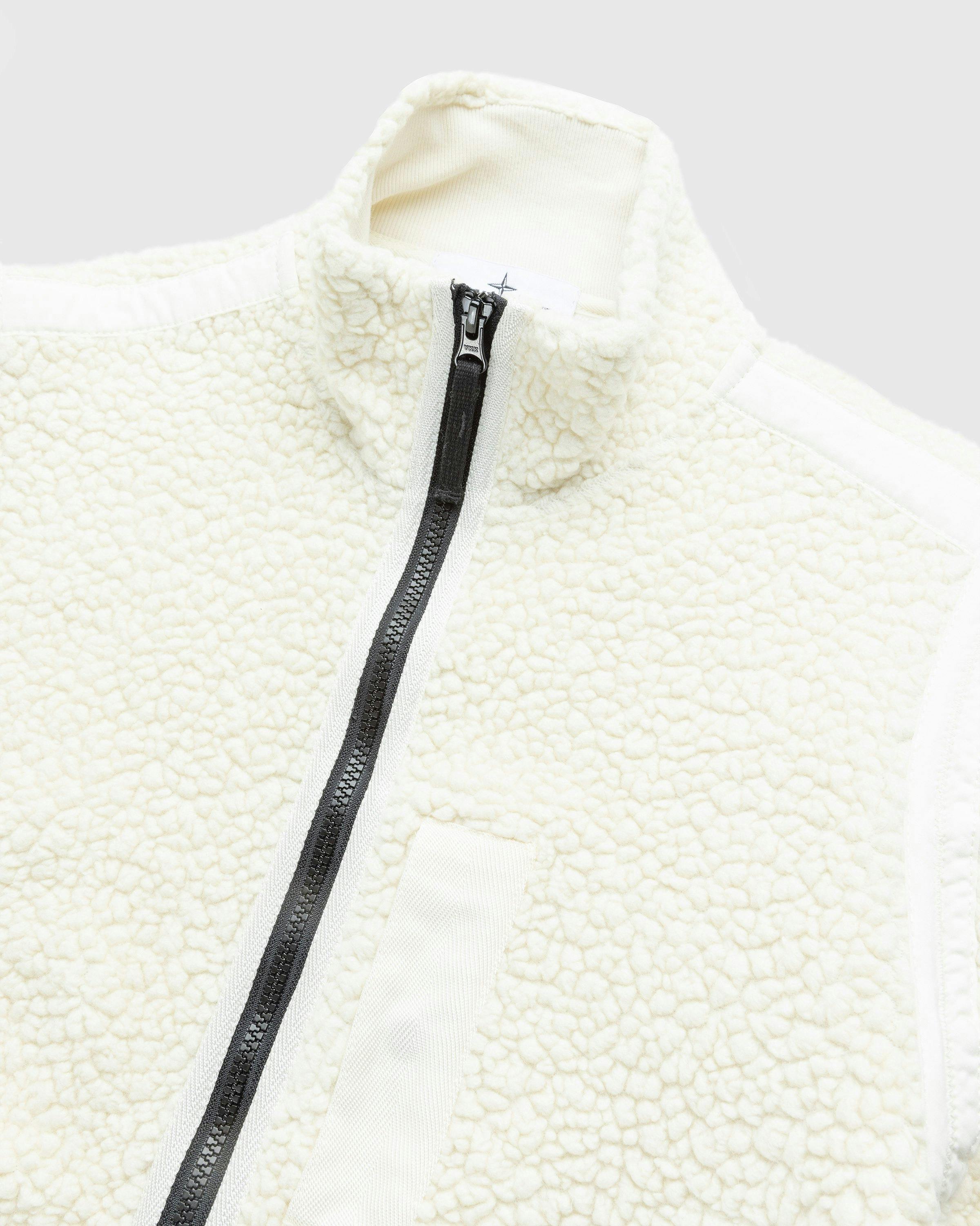 Stone Island - Wool Track Jacket Natural - Clothing - Beige - Image 5