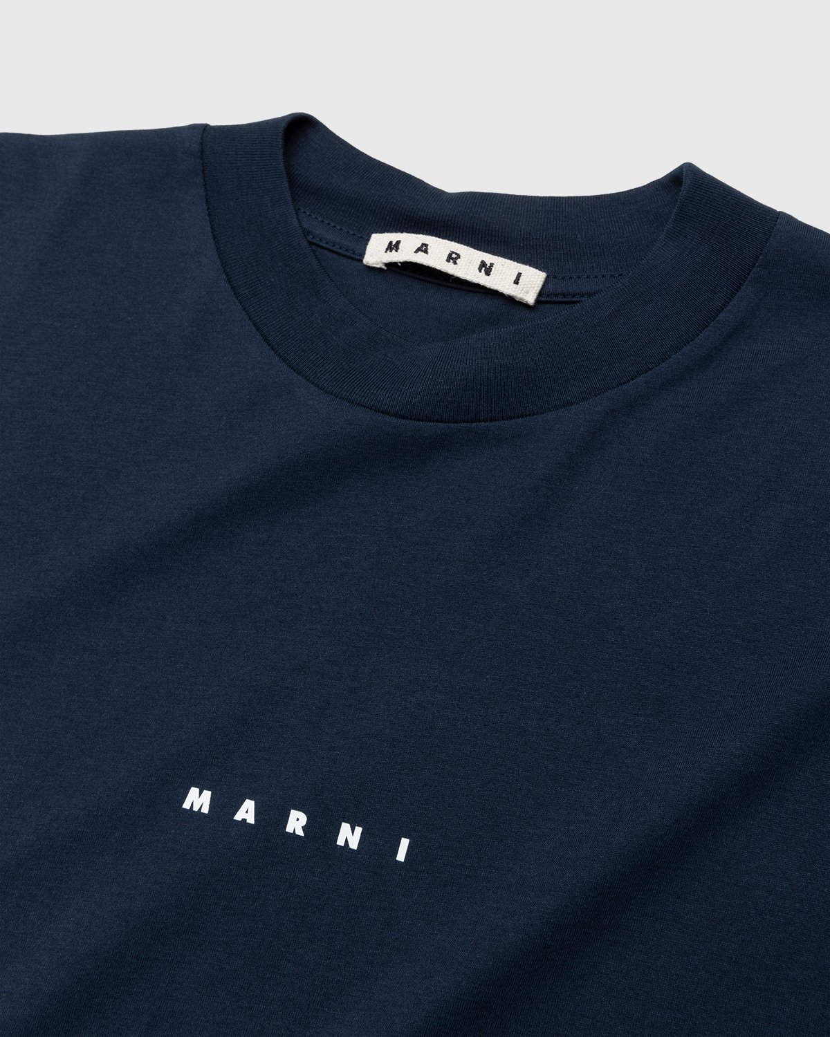 Marni - Logo T-Shirt Navy - Clothing - Blue - Image 3