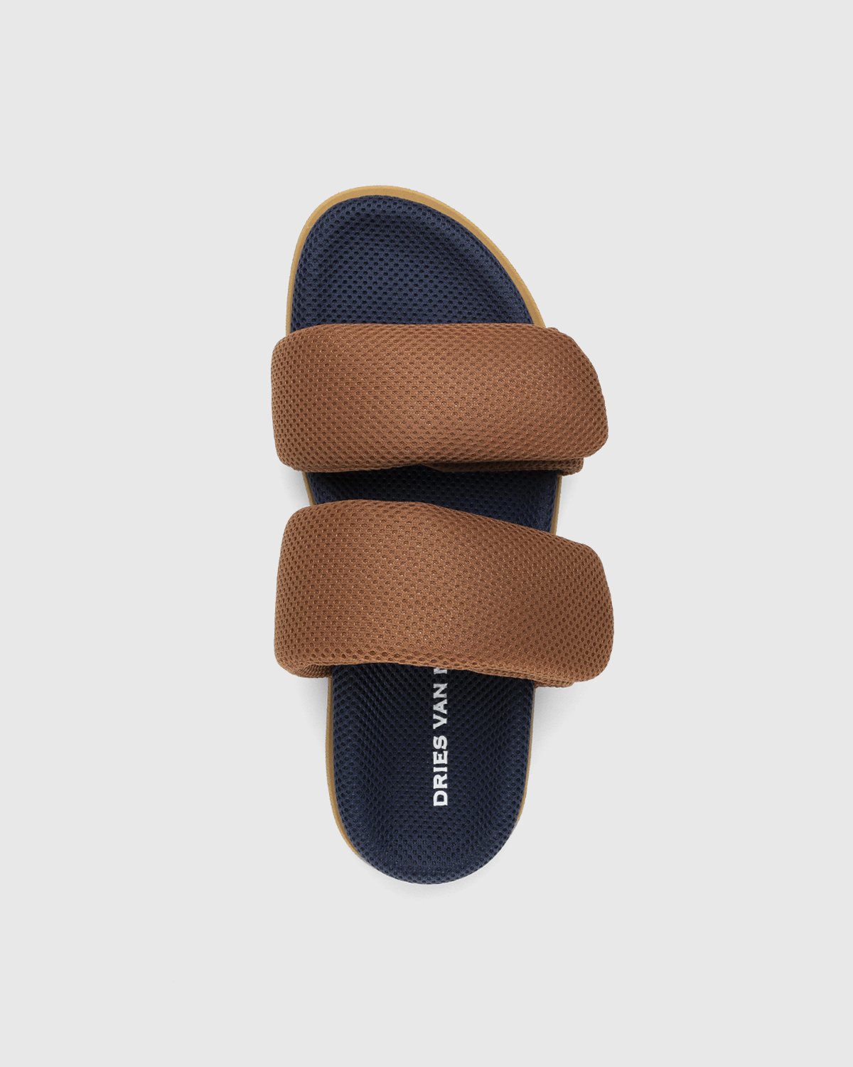 Dries van Noten - Double Strap Sandals Brown/Navy - Footwear - Brown - Image 5