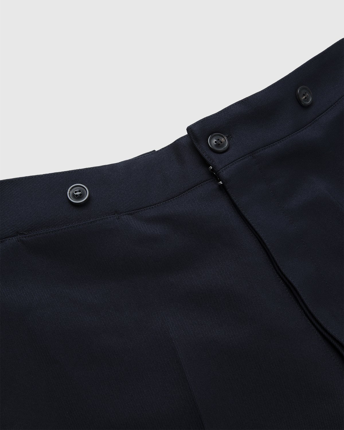 Maison Margiela - Straight Leg Twill Trousers Navy - Clothing - Blue - Image 4