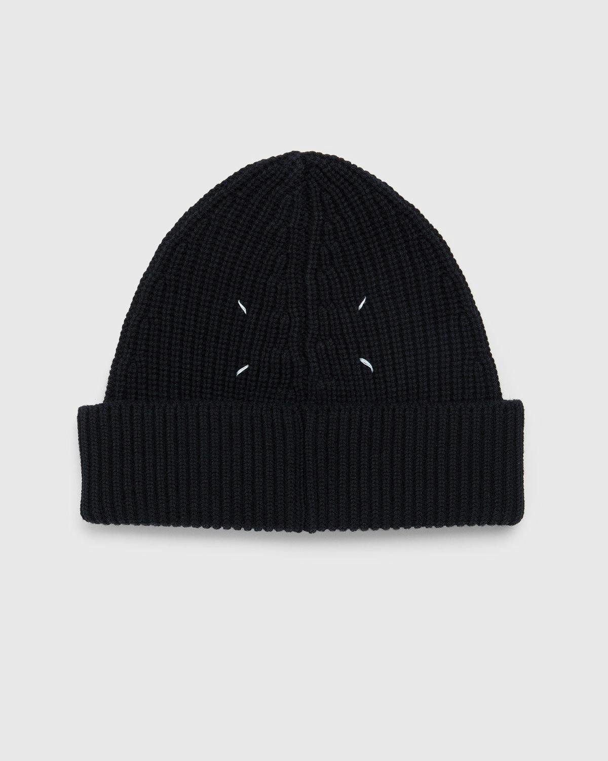 Maison Margiela - Four Stitches Beanie Black - Accessories - Black - Image 3