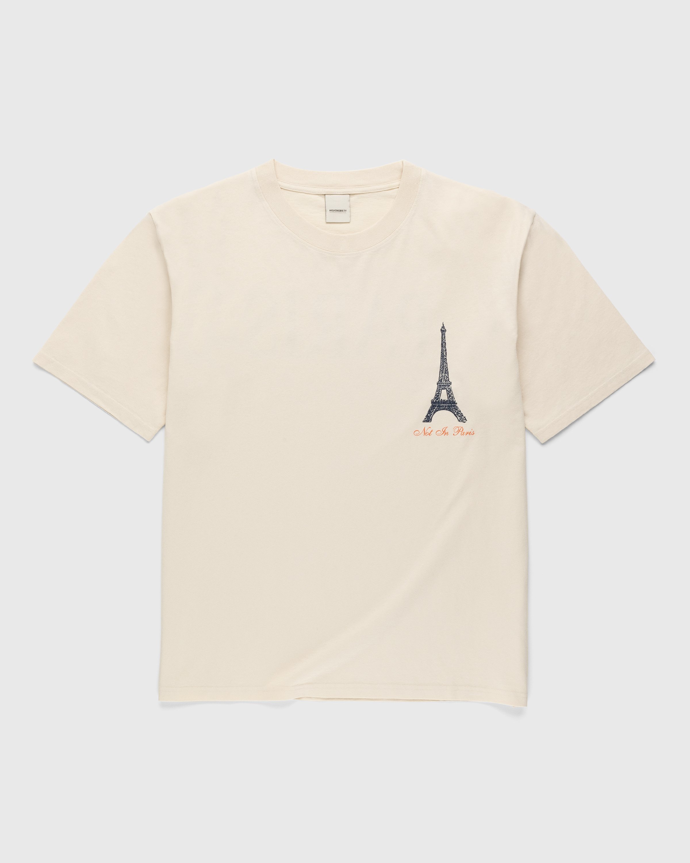 Highsnobiety - Not In Paris 4 Eiffel Tower T-Shirt Eggshell - Clothing - Beige - Image 2