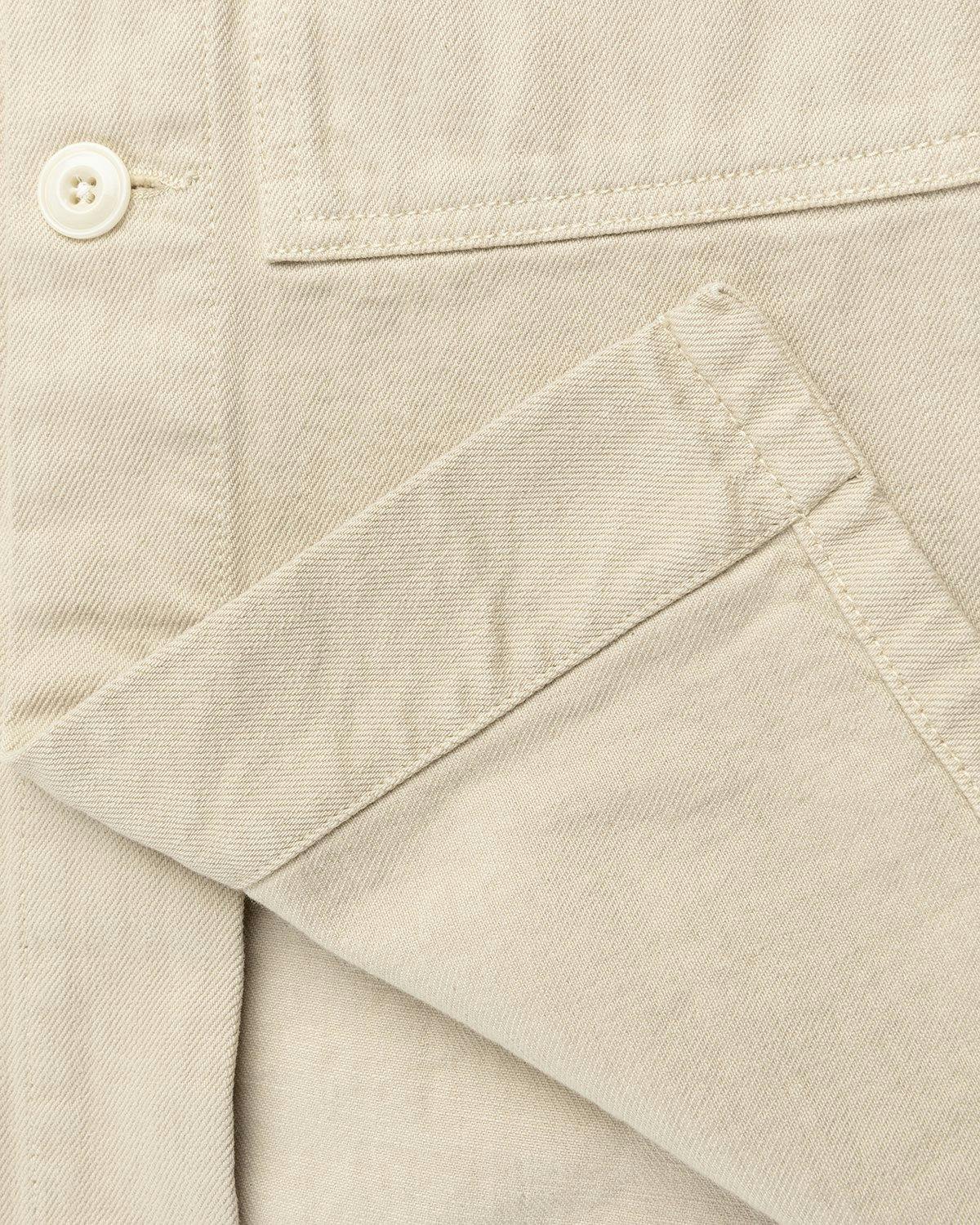 Lemaire - Boxy Denim Overshirt Saltpeter - Clothing - Beige - Image 5