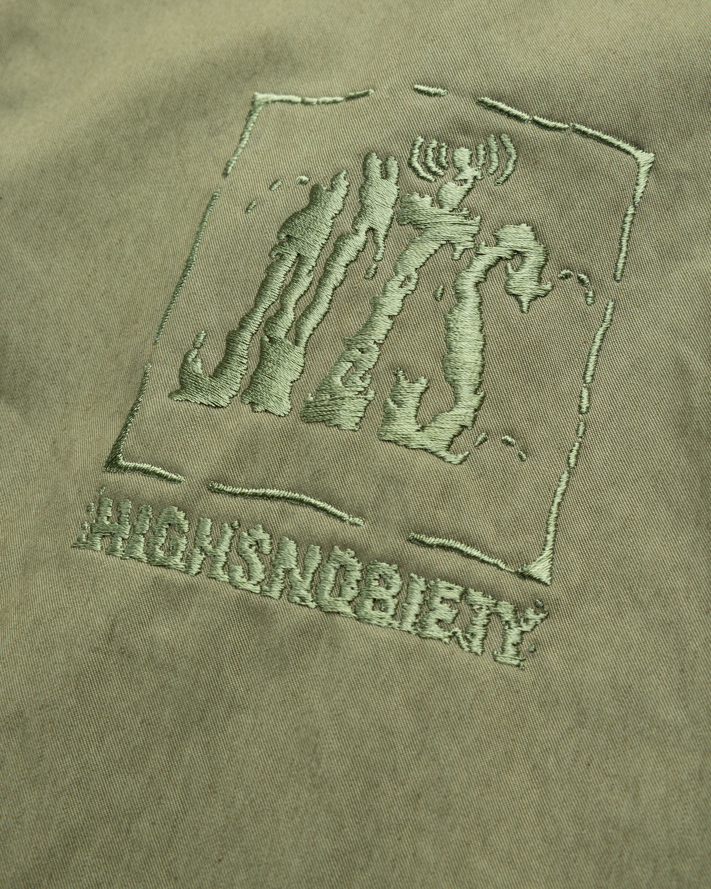 NTS x Highsnobiety - Brushed Nylon Track Jacket Green - Clothing - Green - Image 8