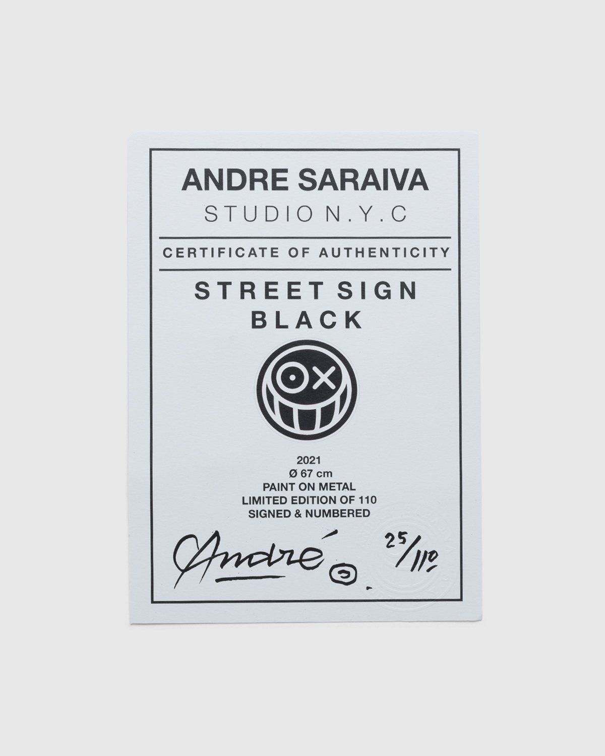 André Saraiva - Mr. A Street Sign - Lifestyle - Black - Image 3
