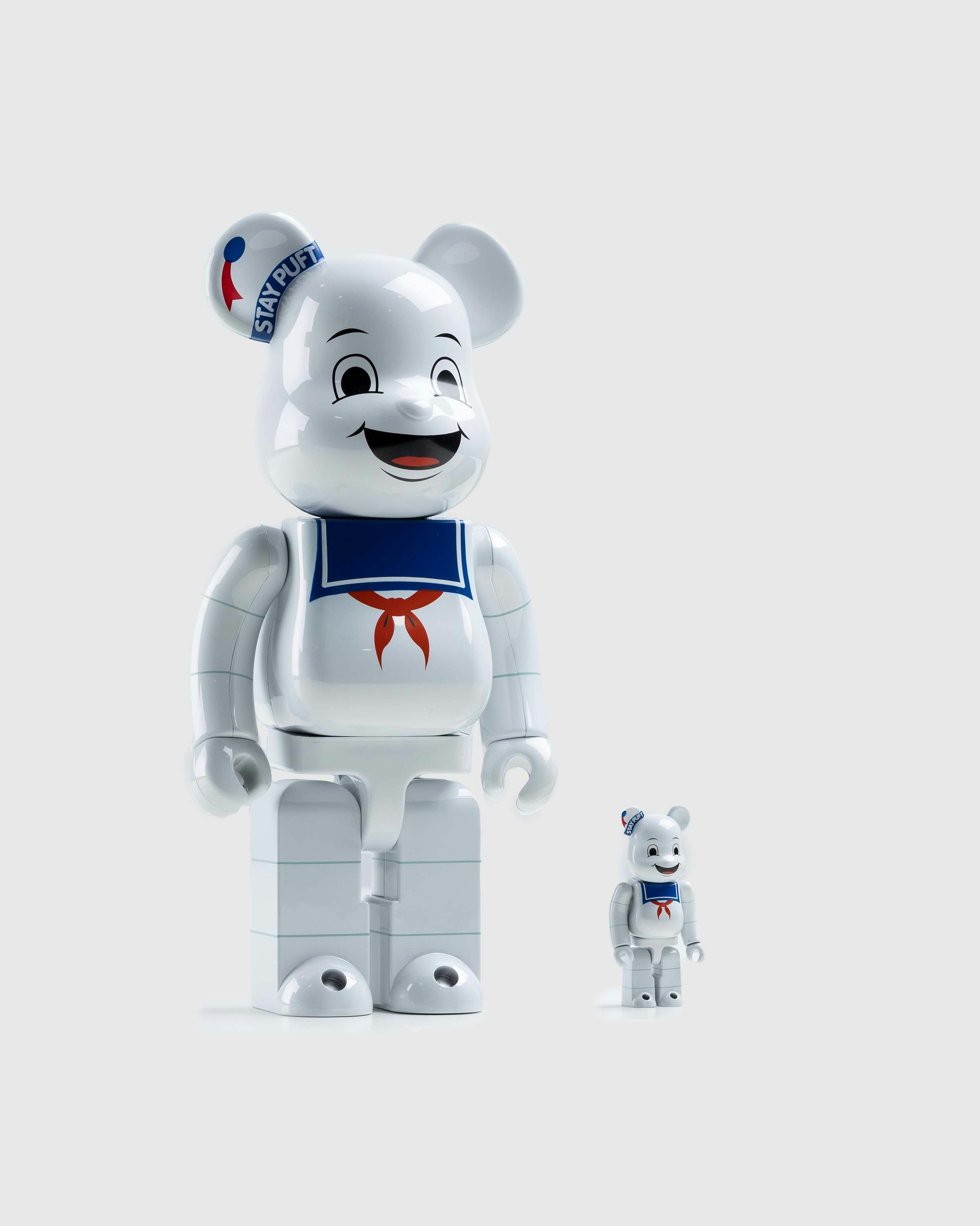 Medicom - BE@RBRICK STAY PUFT MARSHMALLOW MAN WHITE CHROME Ver. 100% & 400% - Lifestyle - Multi - Image 2