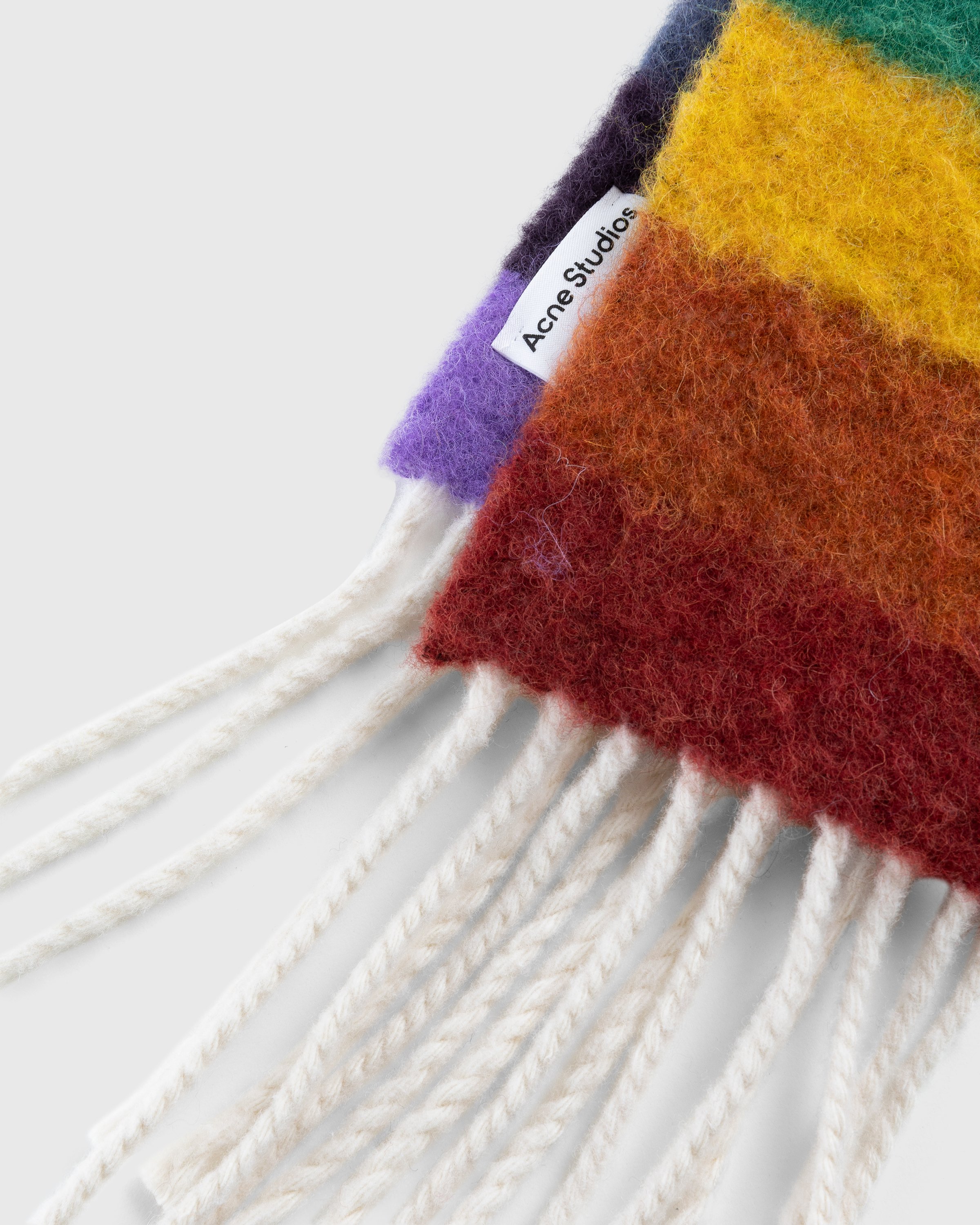 Acne Studios - Striped Wool Blend Scarf Multi - Accessories - Multi - Image 3