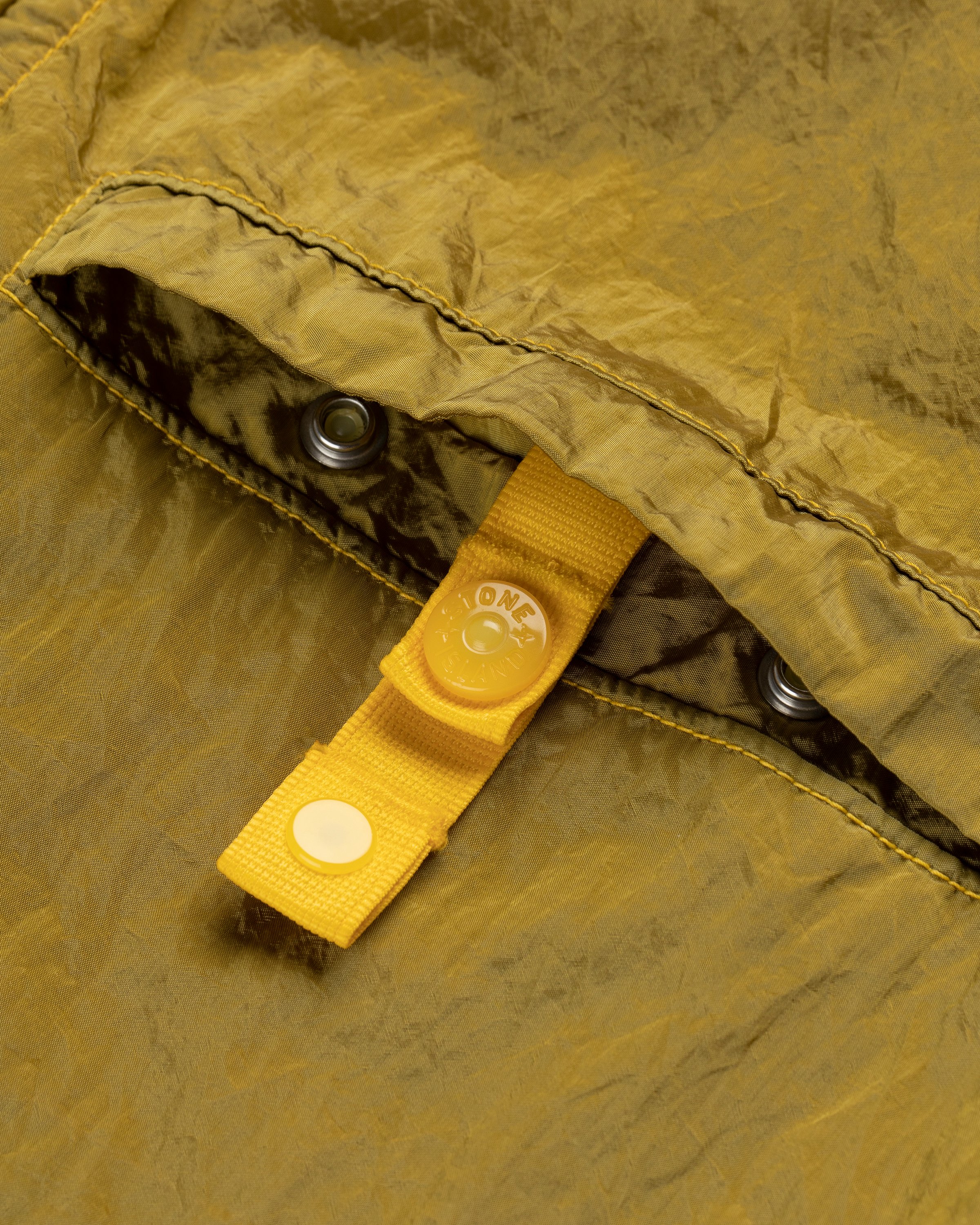Stone Island - 12321 Garment-Dyed Nylon Metal Overshirt Yellow - Clothing - Yellow - Image 3