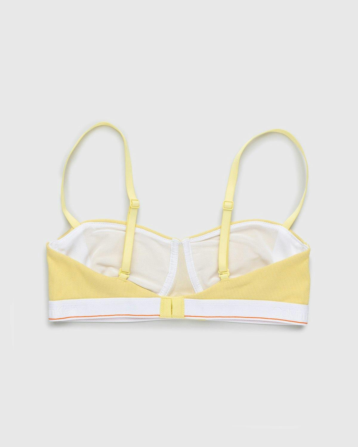 Heron Preston x Calvin Klein - Womens Unlined Balconette Pale Yellow - Clothing - Yellow - Image 2