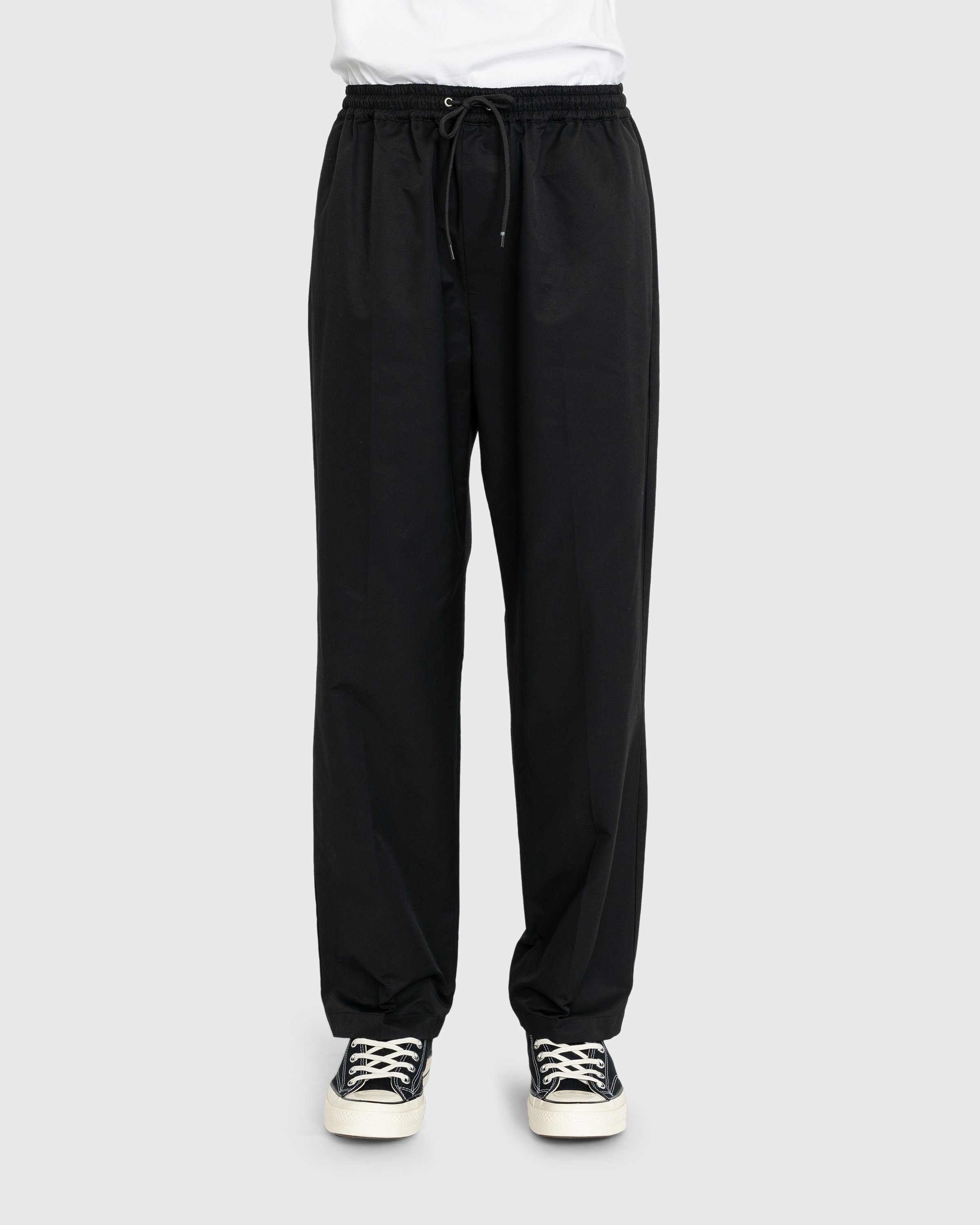 Highsnobiety - Cotton Nylon Elastic Pants Black - Clothing - Black - Image 2