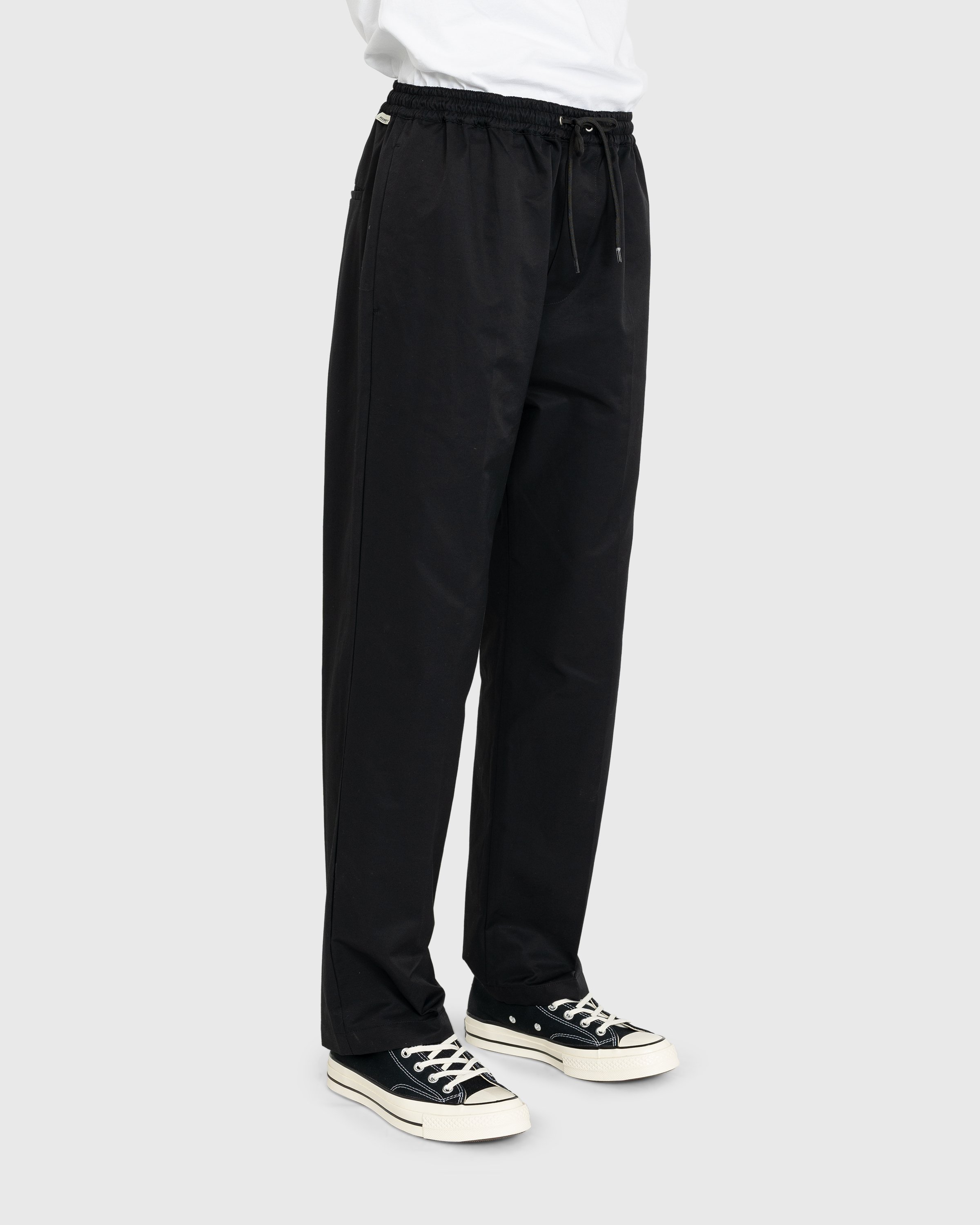 Highsnobiety - Cotton Nylon Elastic Pants Black - Clothing - Black - Image 4
