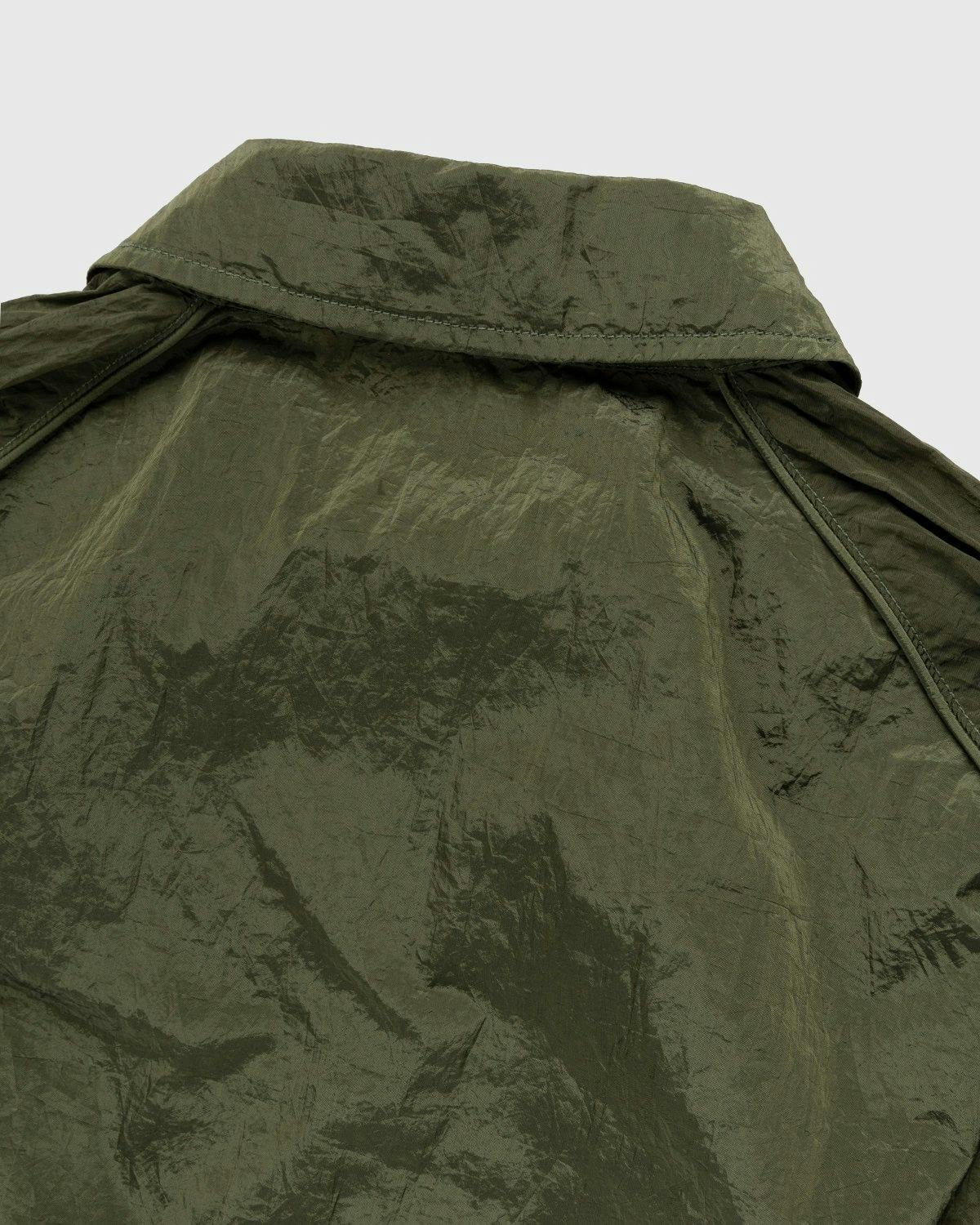 Stone Island - 12321 Garment-Dyed Nylon Metal Overshirt Olive - Clothing - Green - Image 3