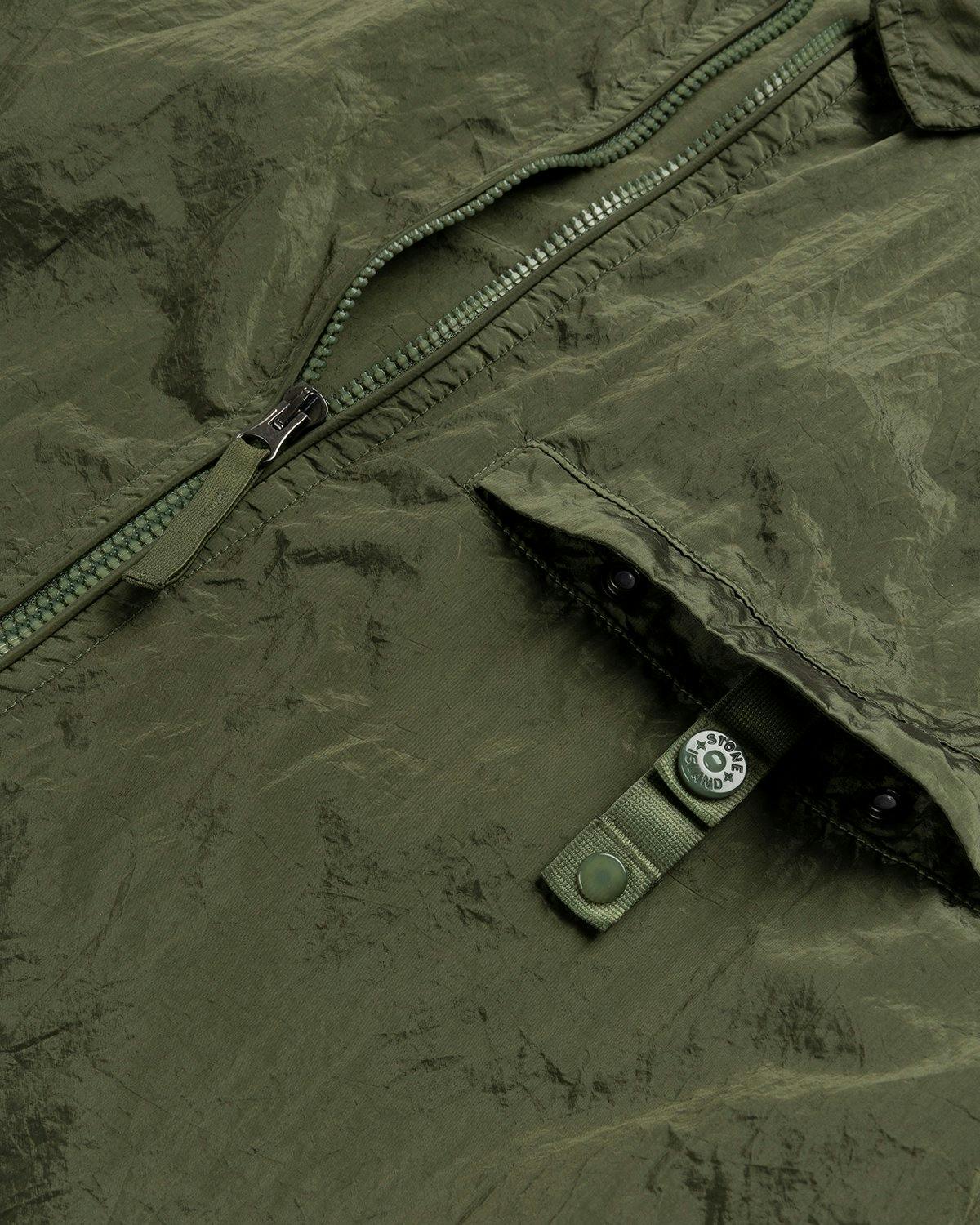 Stone Island - 12321 Garment-Dyed Nylon Metal Overshirt Olive - Clothing - Green - Image 5