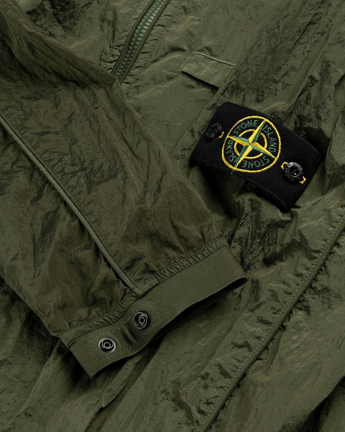 Stone Island - 12321 Garment-Dyed Nylon Metal Overshirt Olive - Clothing - Green - Image 6