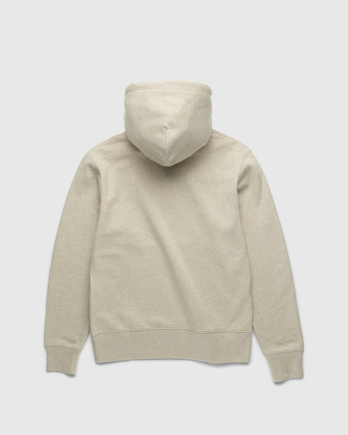 Acne Studios - Organic Cotton Hooded Sweatshirt Oatmeal Melange - Clothing - Beige - Image 2
