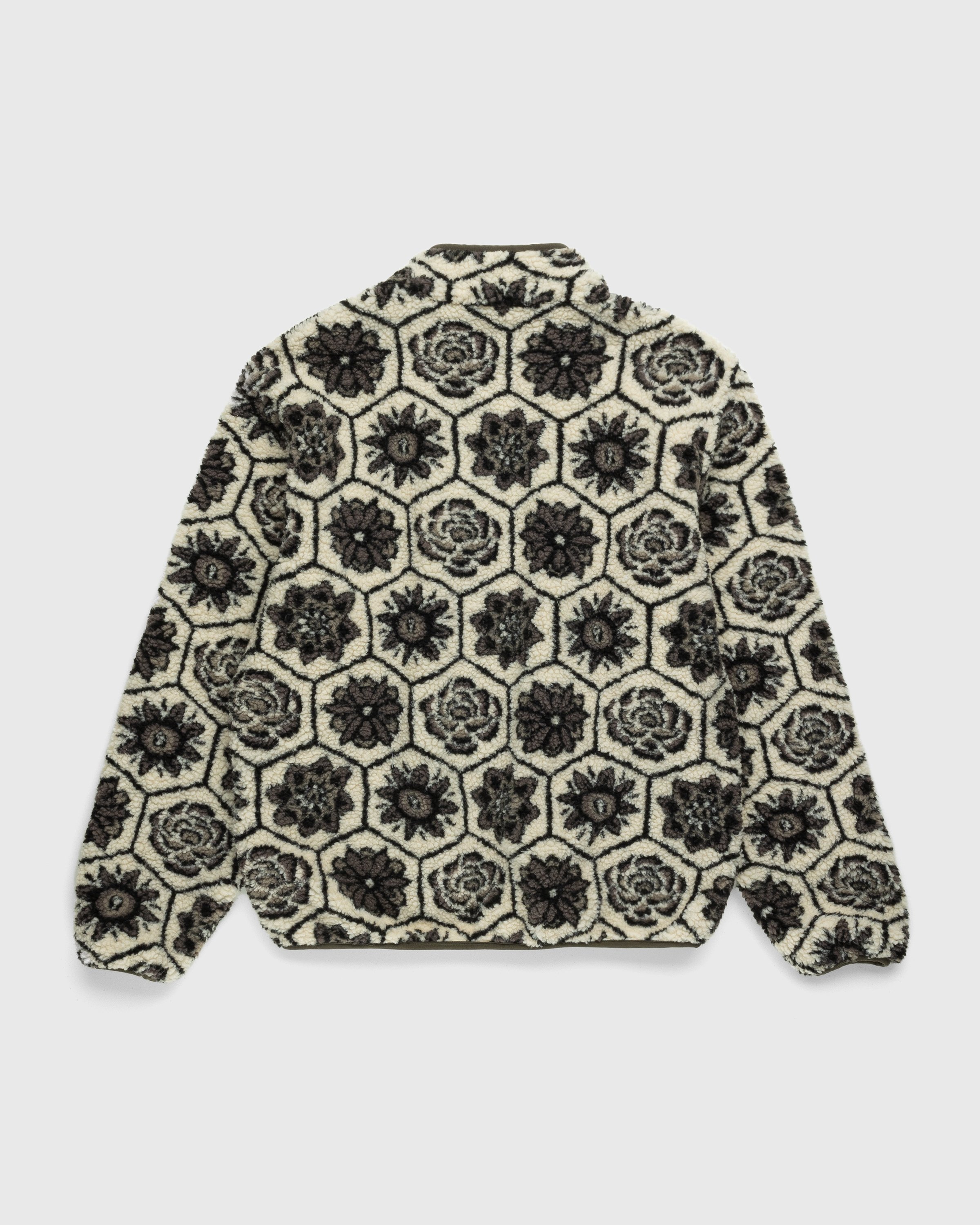 Patta - Wall Flower Fleece Jacket Birch/Dark Gull Grey - Clothing - Grey - Image 2