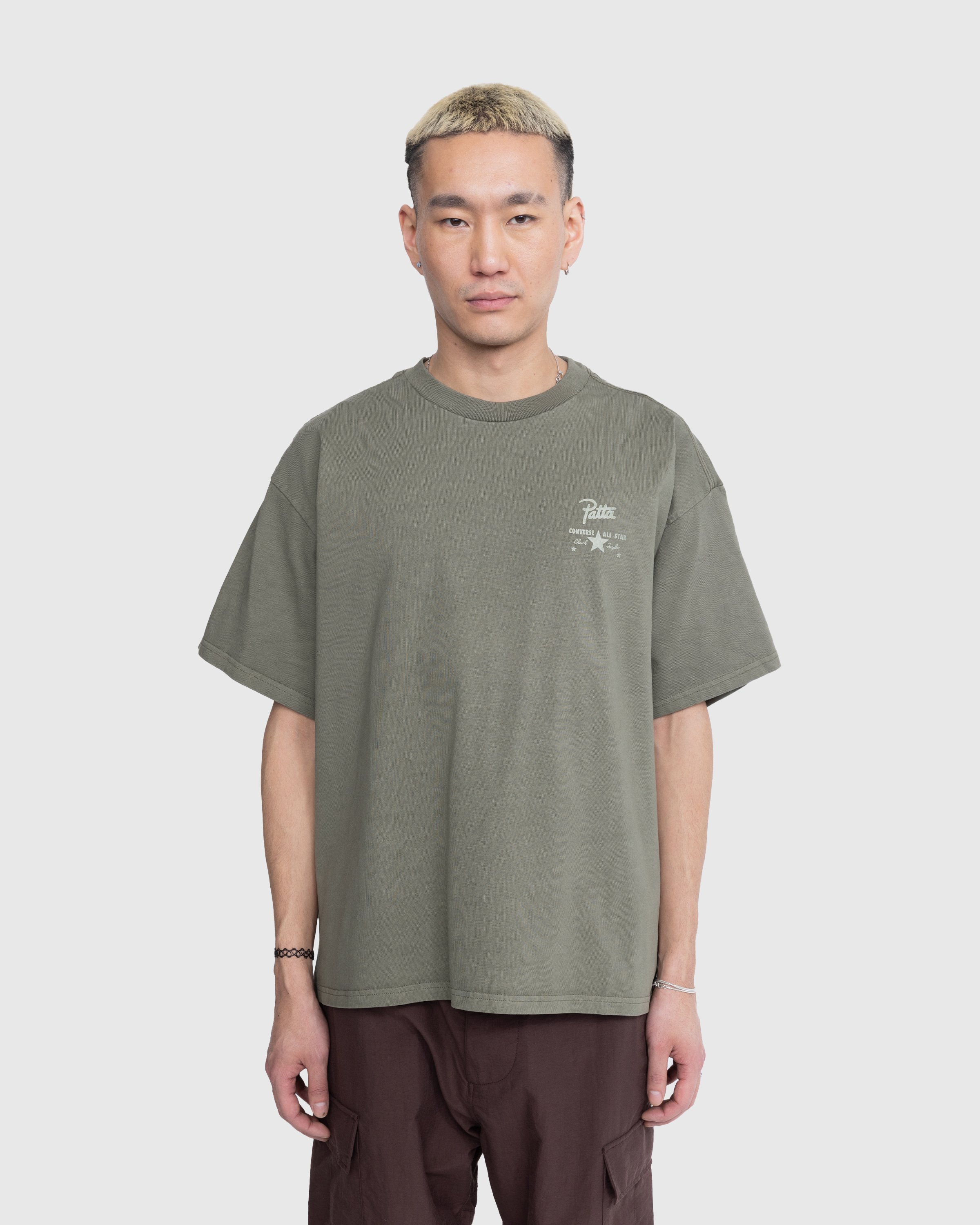 Patta x Converse - Tee Burnt Olive - Clothing - Brown - Image 3