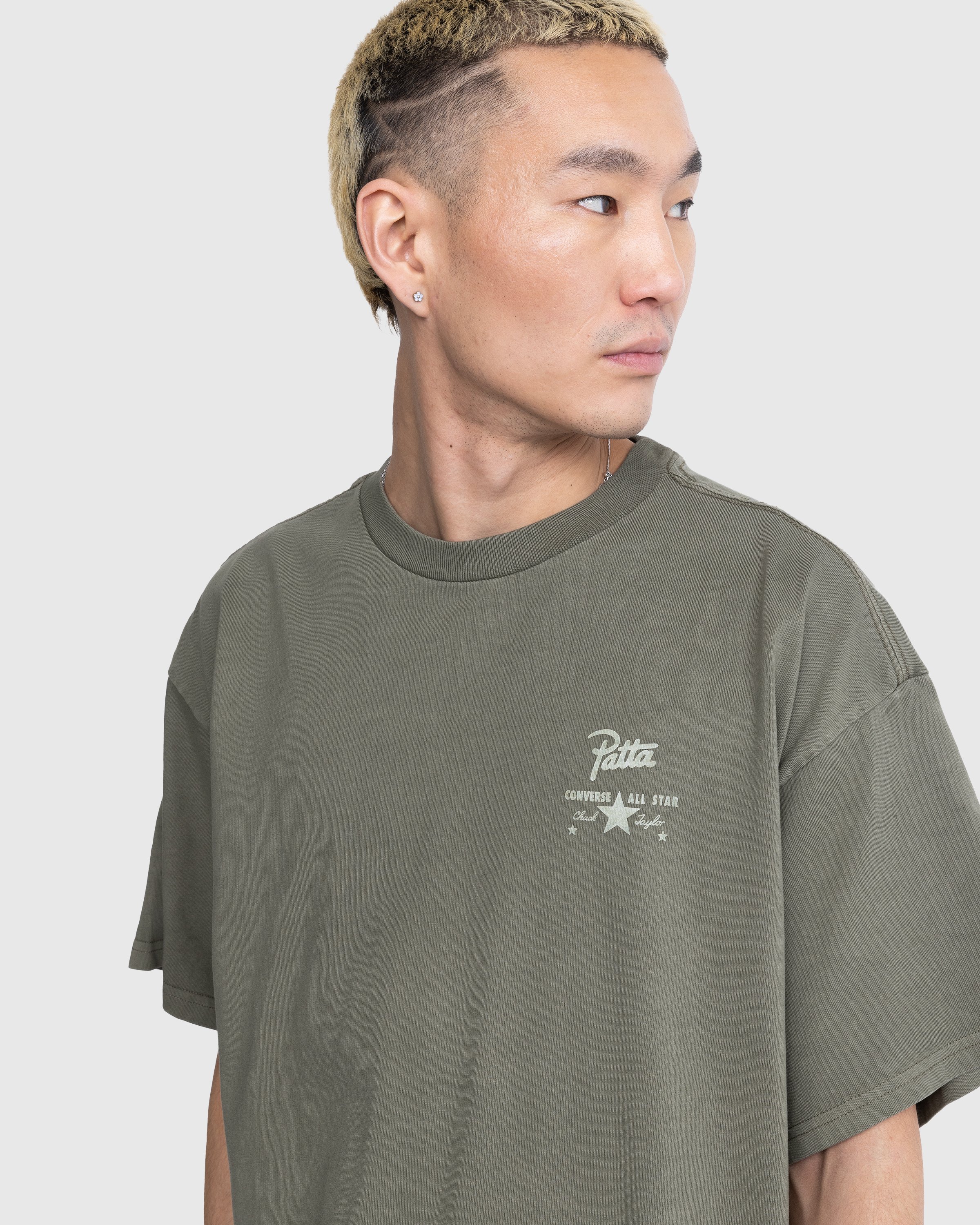 Patta x Converse - Tee Burnt Olive - Clothing - Brown - Image 6