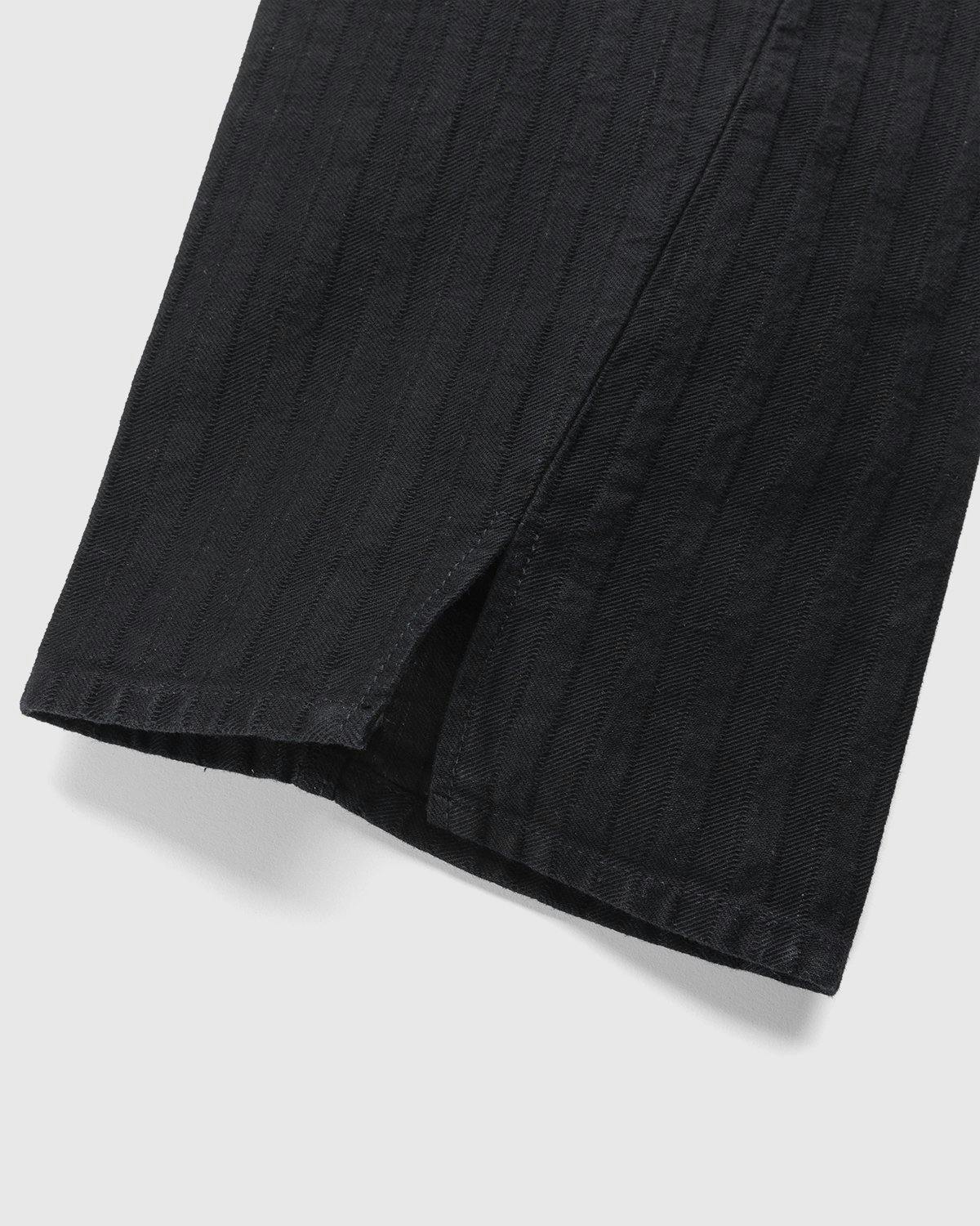 Our Legacy - Sabot Cut Overdyed HBT Stripe Black - Clothing - Black - Image 3