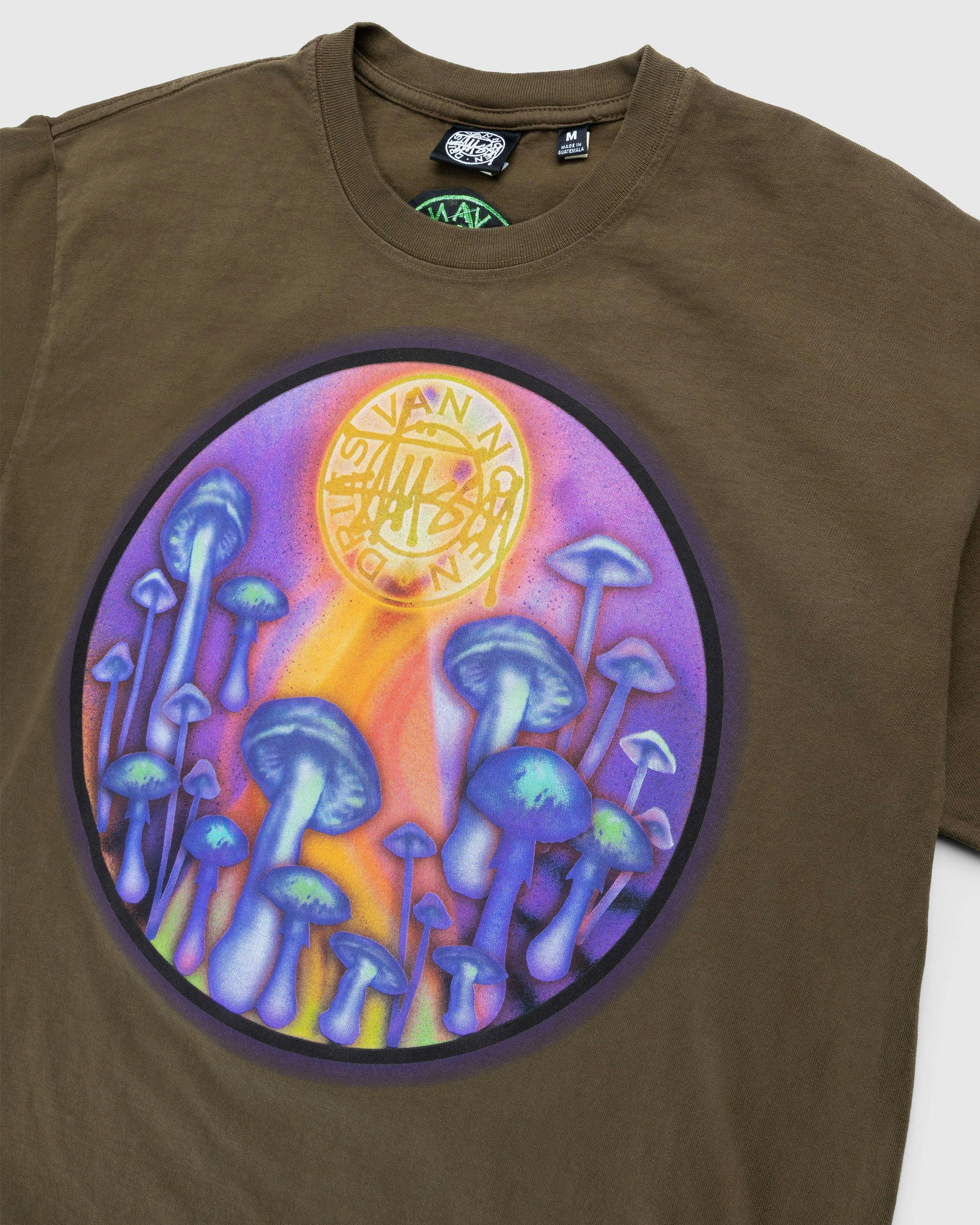 Stüssy x Dries van Noten - Airbrush Shrooms Tee - Clothing - Green - Image 3