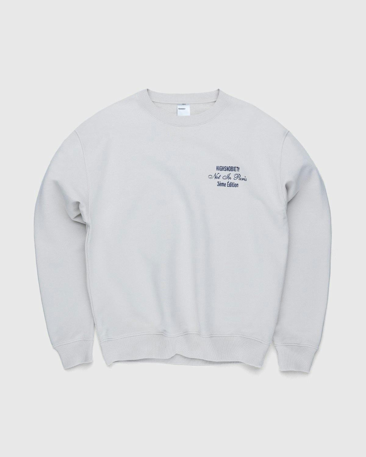 Highsnobiety - Not In Paris 3 Tour Eiffel Crewneck Natural - Clothing - Grey - Image 2