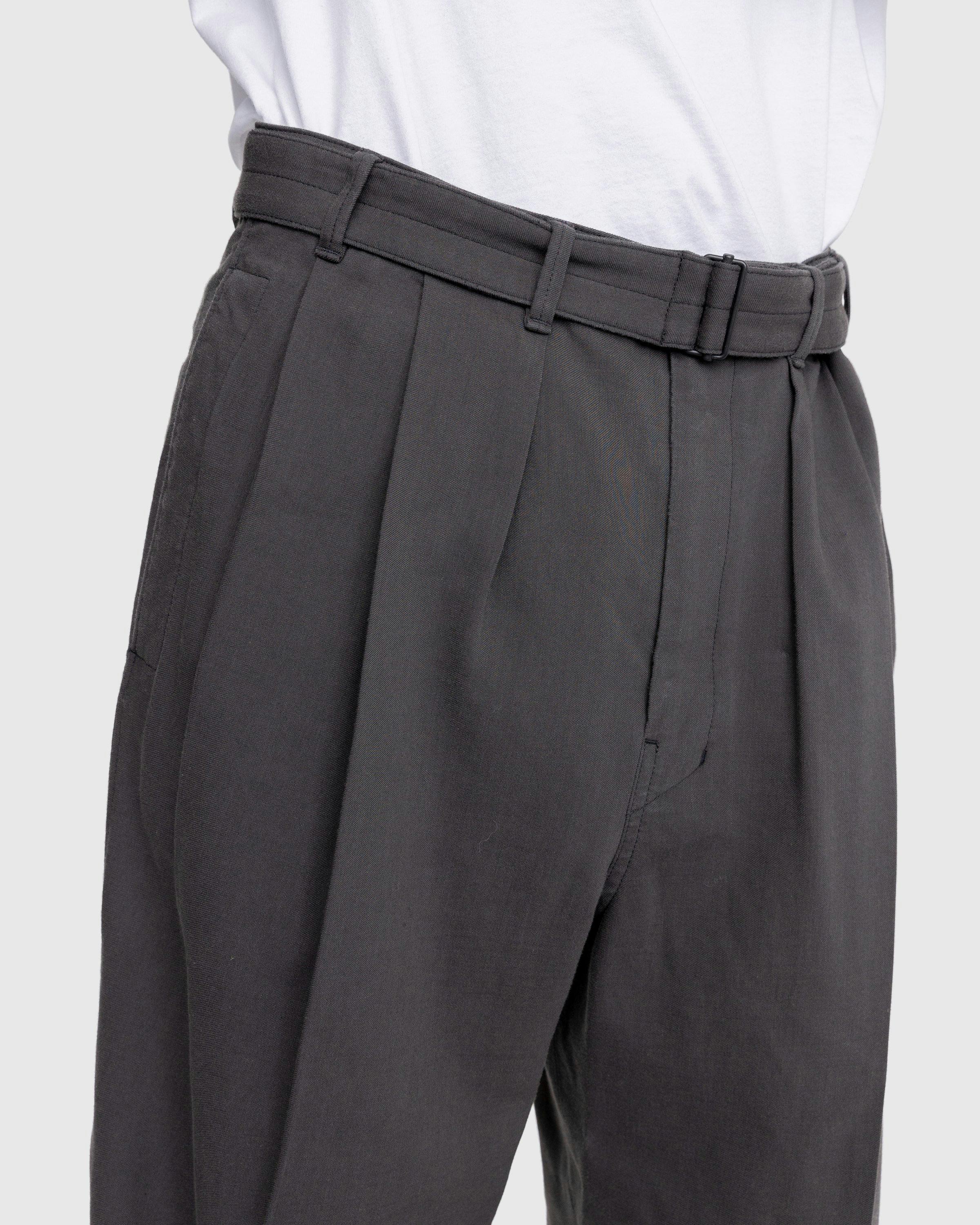 Lemaire - Loose Pleated Pants Grey - Clothing - Brown - Image 6