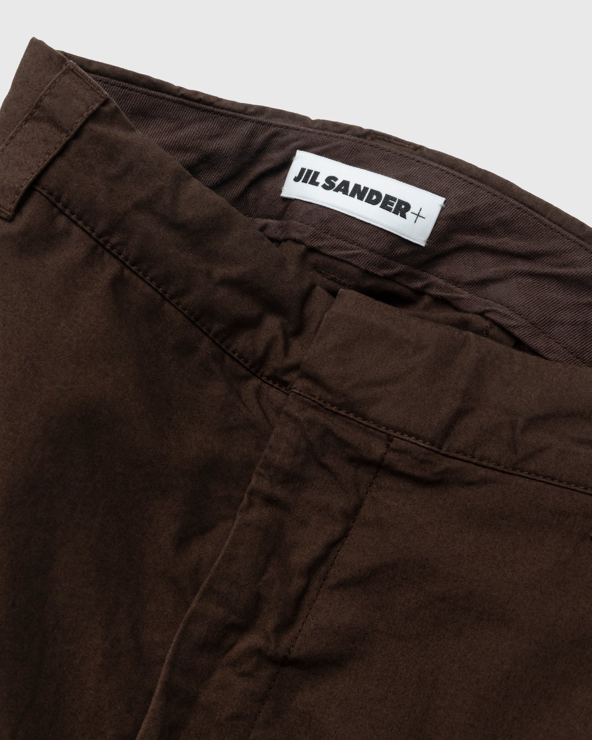 Jil Sander - Cotton Trousers Dark Brown - Clothing - Brown - Image 4