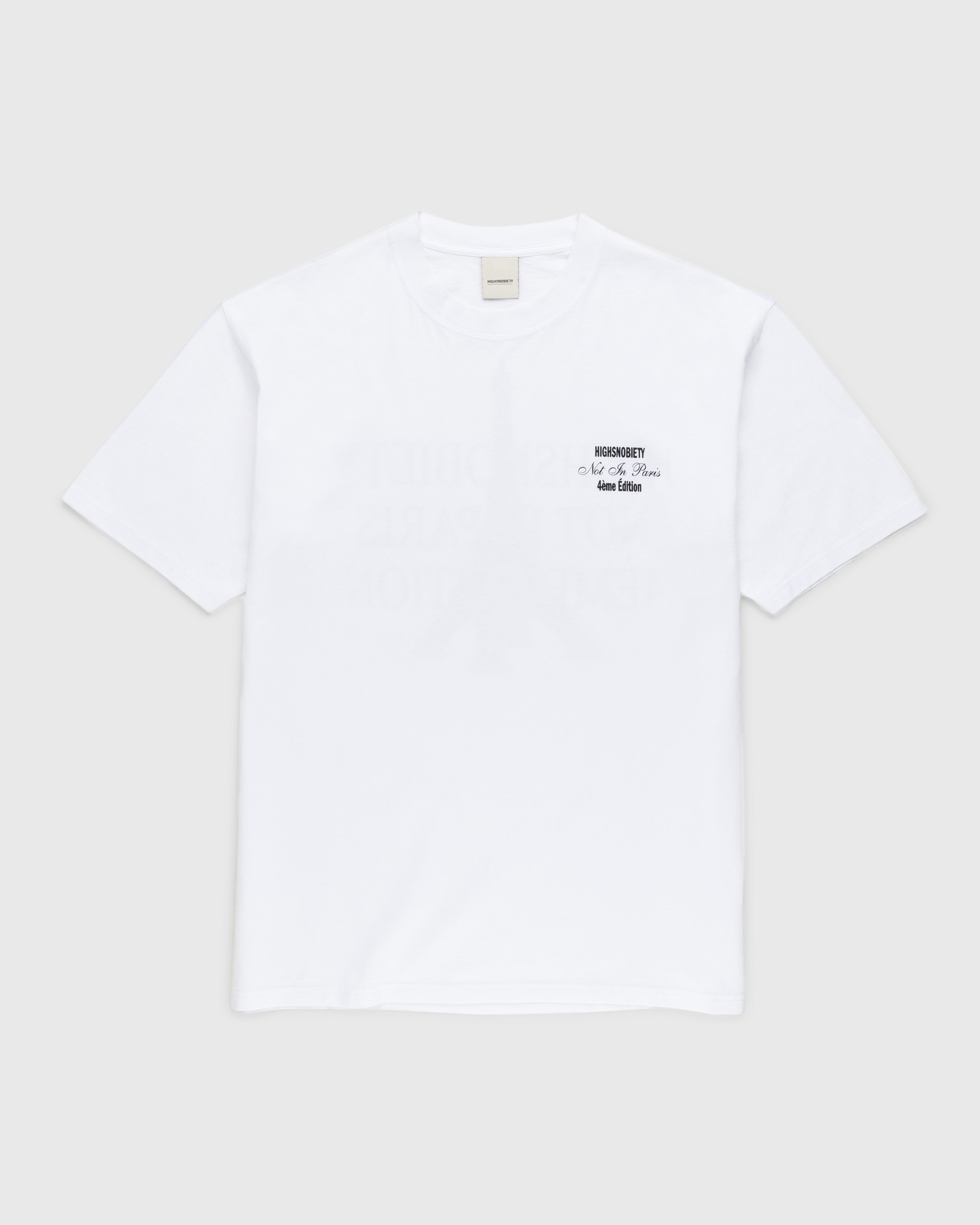Highsnobiety - Not In Paris 4 Logo T-Shirt White - Clothing - White - Image 2