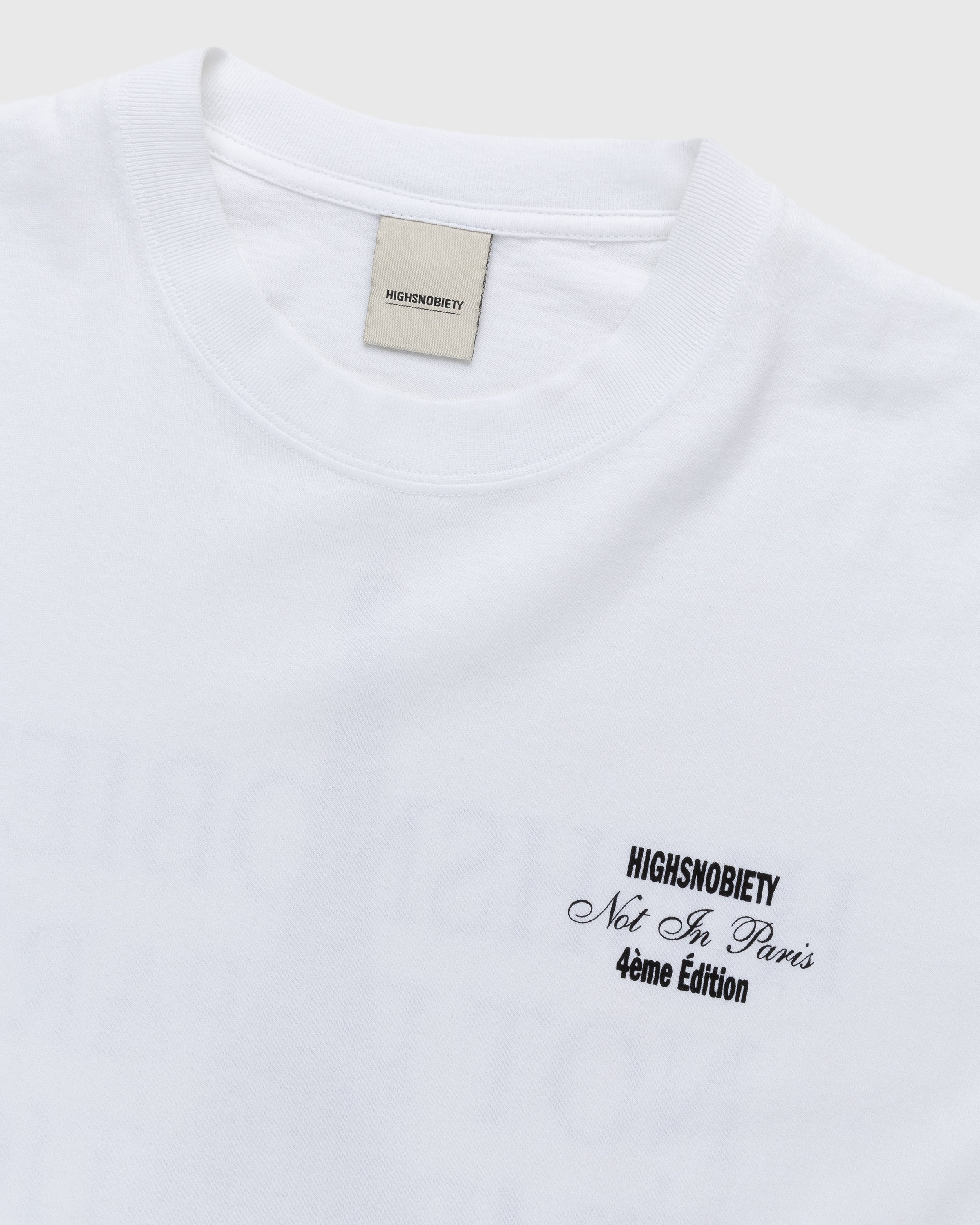 Highsnobiety - Not In Paris 4 Logo T-Shirt White - Clothing - White - Image 3