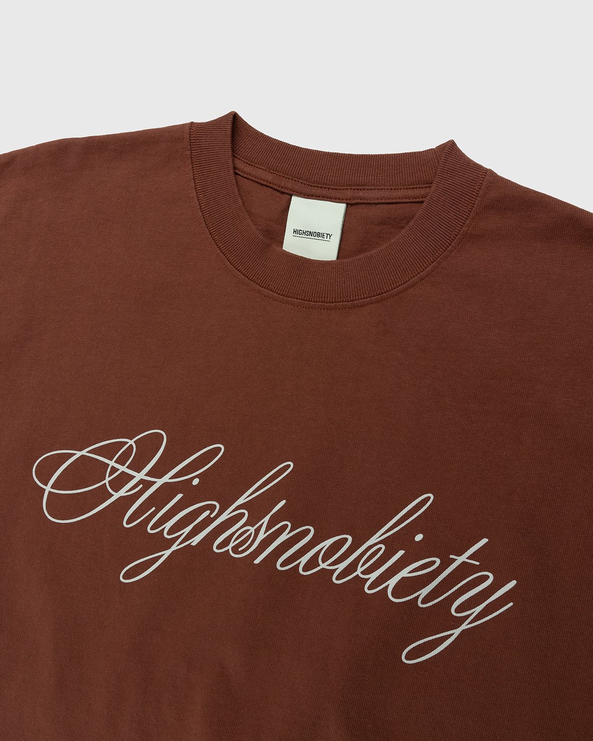 Highsnobiety - Script Logo T-Shirt Brown - Clothing - Brown - Image 3