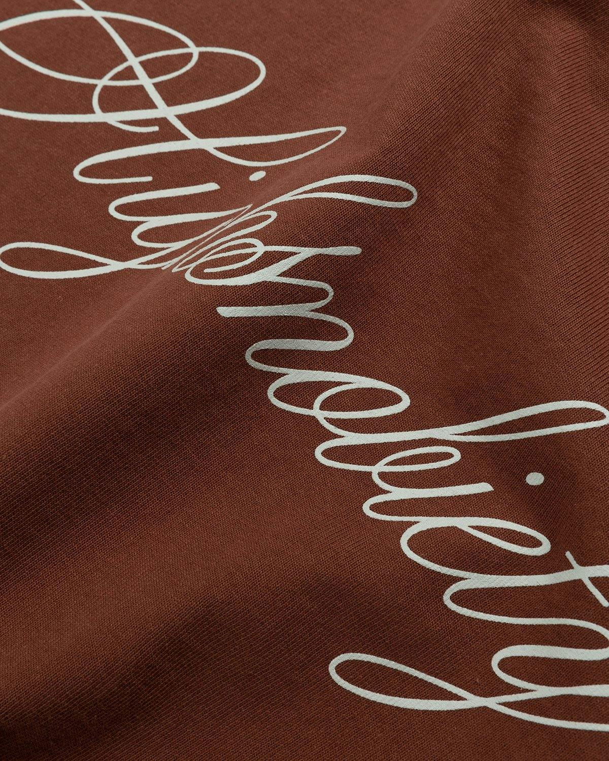 Highsnobiety - Script Logo T-Shirt Brown - Clothing - Brown - Image 5