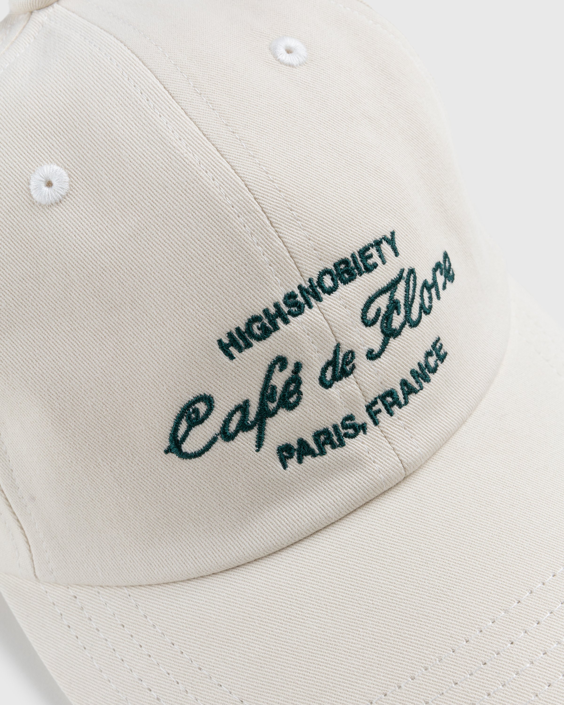 Café de Flore x Highsnobiety - Not In Paris 4 Logo Cap Eggshell - Accessories - Beige - Image 5