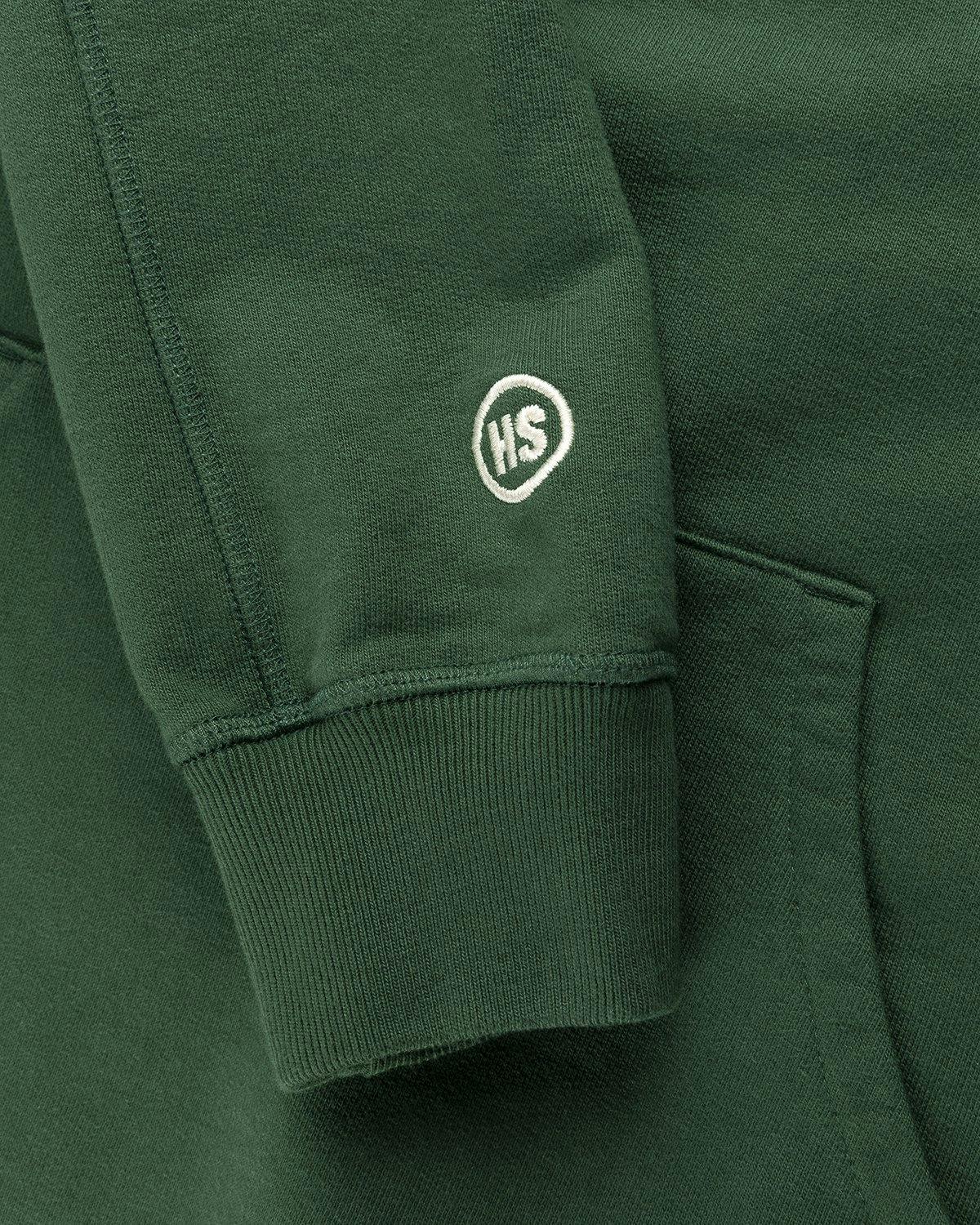 Highsnobiety - Logo Fleece Staples Hoodie Campus Green - Clothing - Green - Image 4