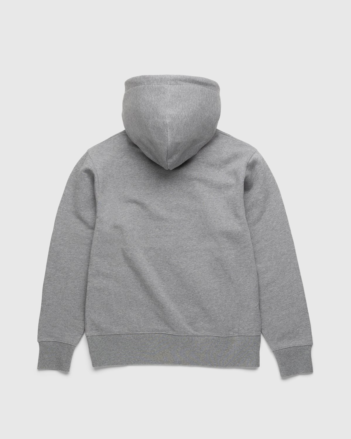 Acne Studios - Organic Cotton Hooded Sweatshirt Light Grey Melange - Clothing - Grey - Image 2