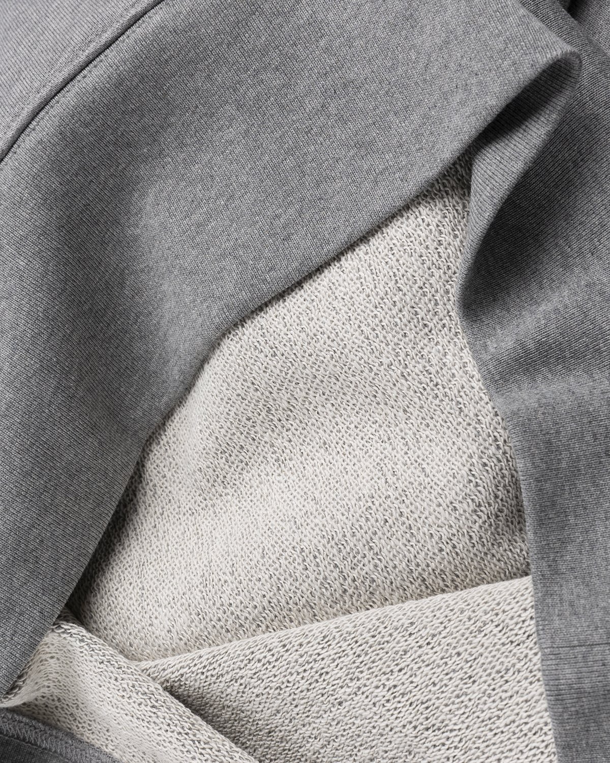 Acne Studios - Organic Cotton Hooded Sweatshirt Light Grey Melange - Clothing - Grey - Image 4
