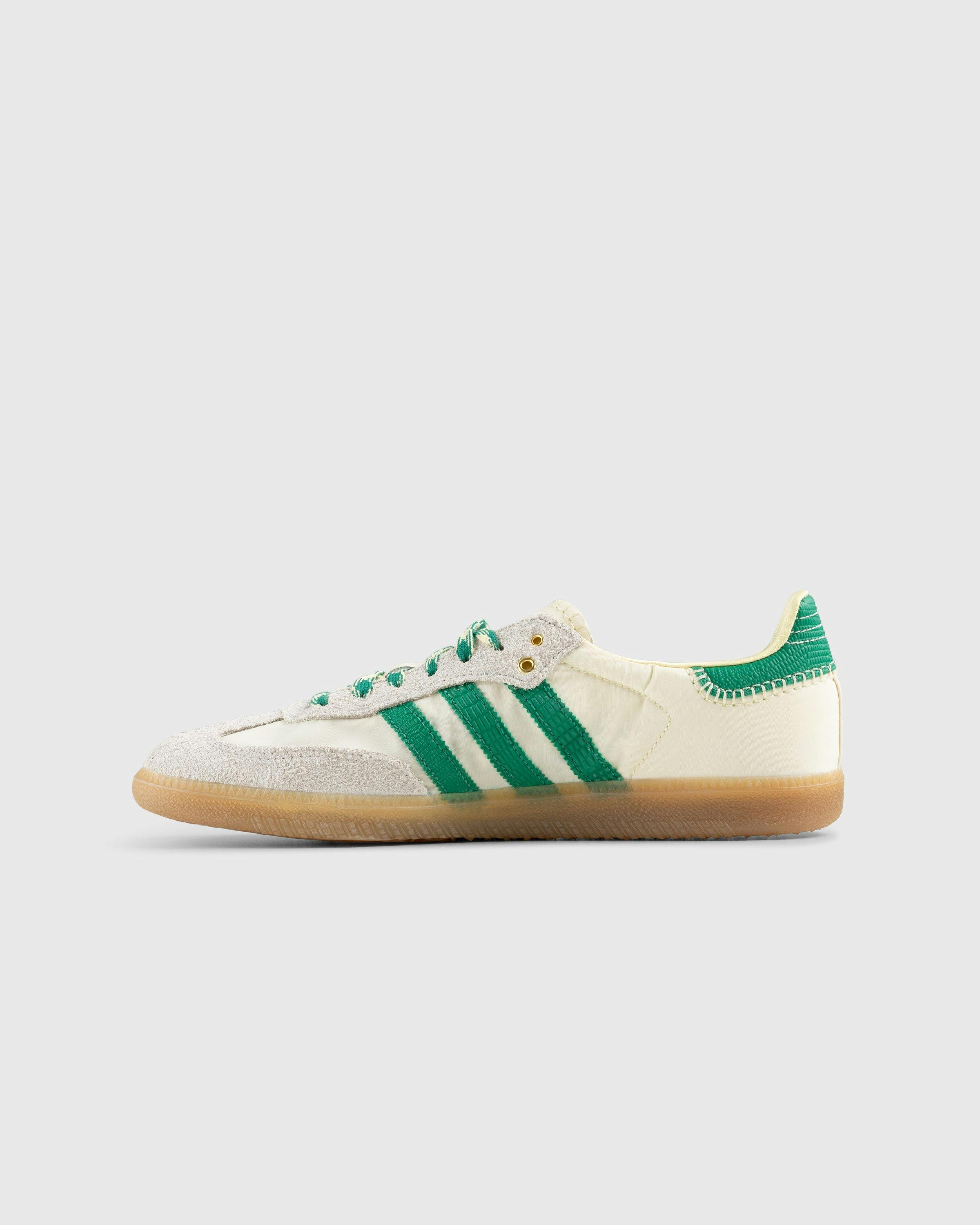 Adidas x Wales Bonner - WB Samba Cream White/Bold Green/Easy Yellow - Footwear - Beige - Image 2