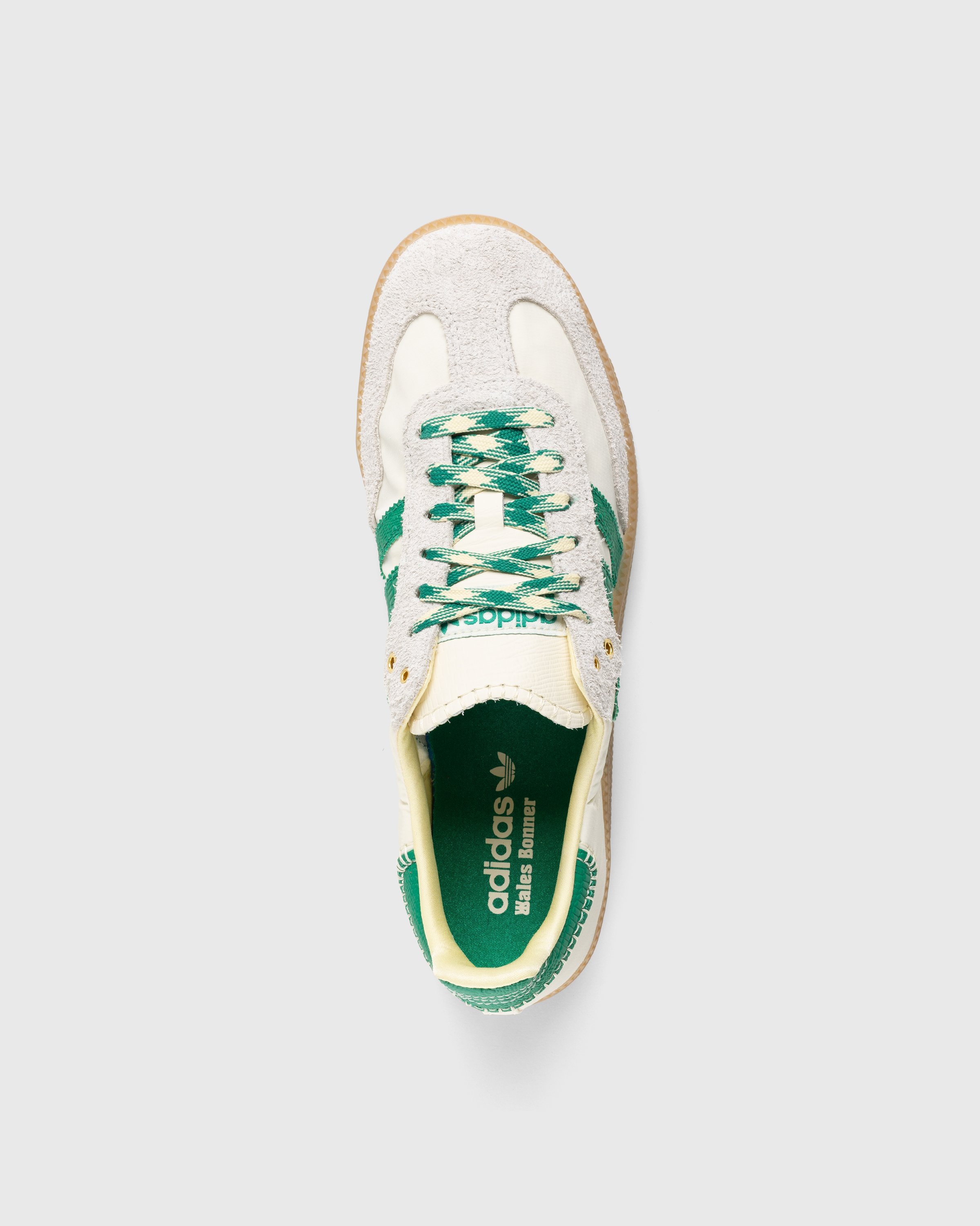 Adidas x Wales Bonner - WB Samba Cream White/Bold Green/Easy Yellow - Footwear - Beige - Image 5
