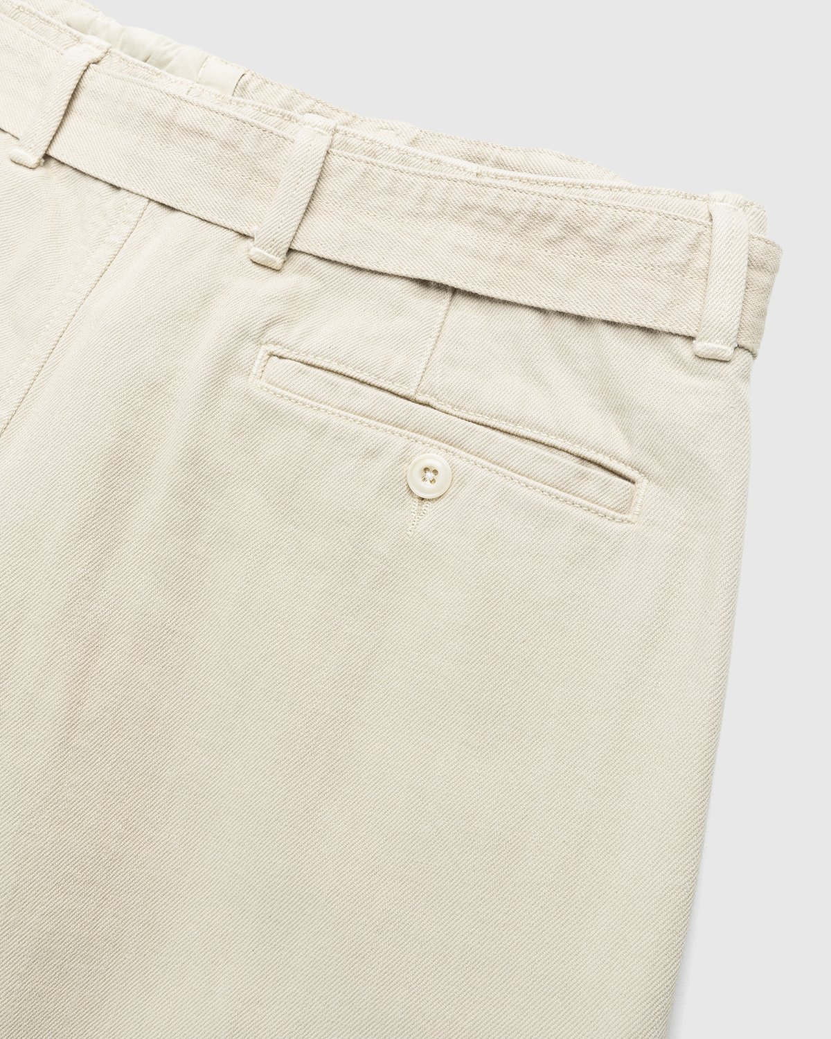 Lemaire - Rinsed Denim Twisted Pants Saltpeter - Clothing - Beige - Image 3