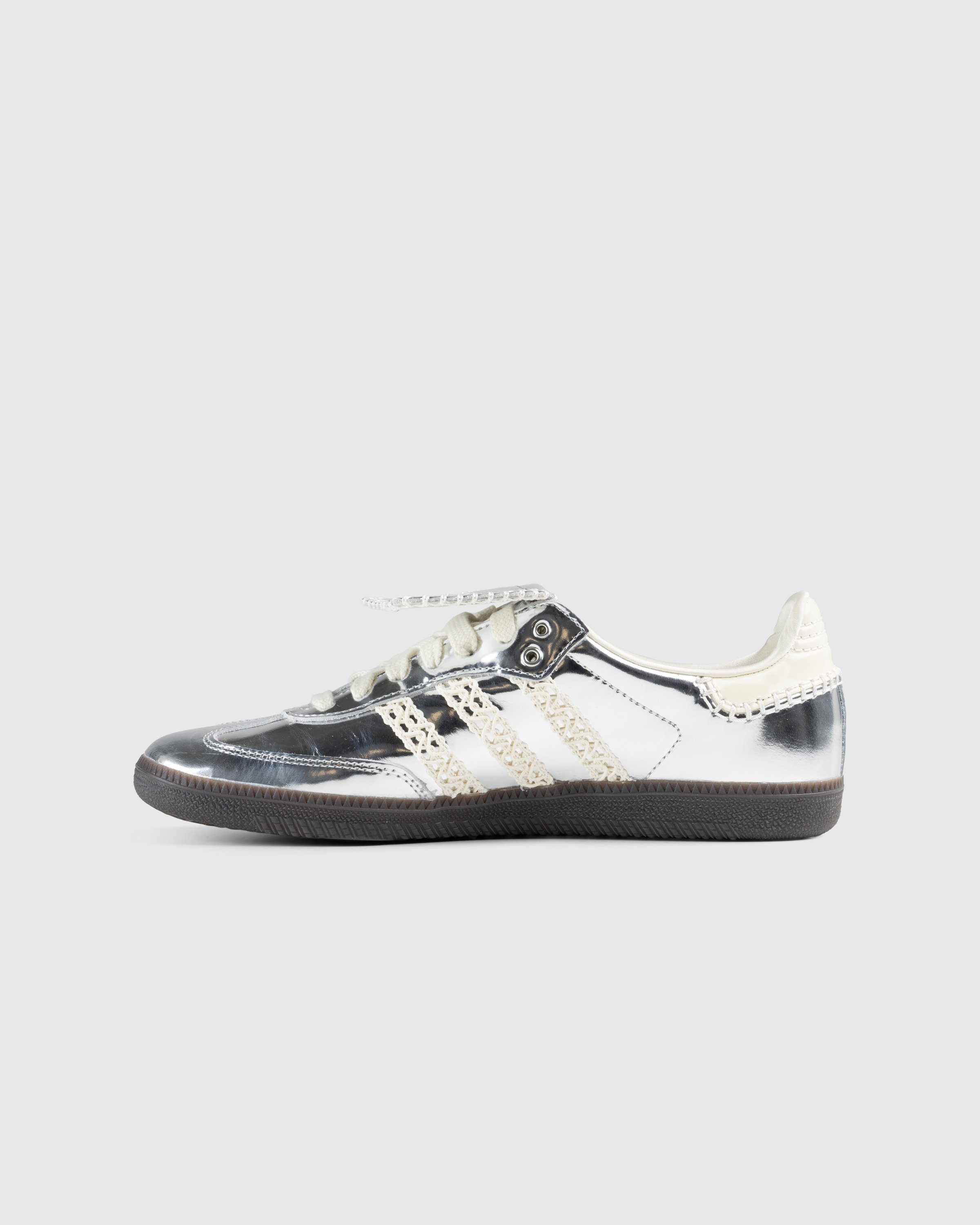 Adidas x Wales Bonner - Samba Metallic Silver/Cream White/Grey - Footwear - Silver - Image 2