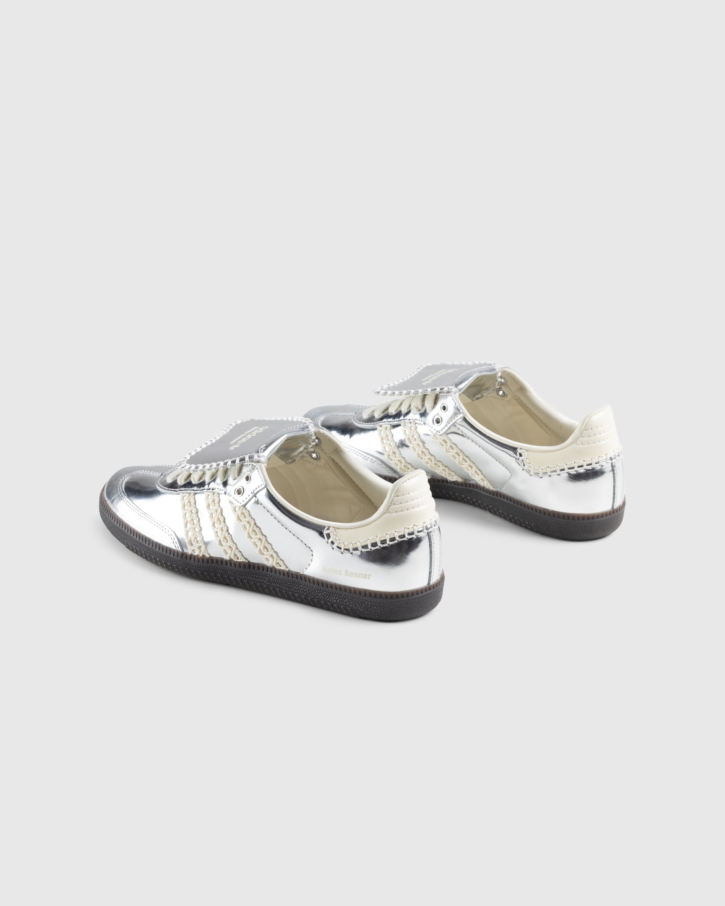 Adidas x Wales Bonner - Samba Metallic Silver/Cream White/Grey - Footwear - Silver - Image 4