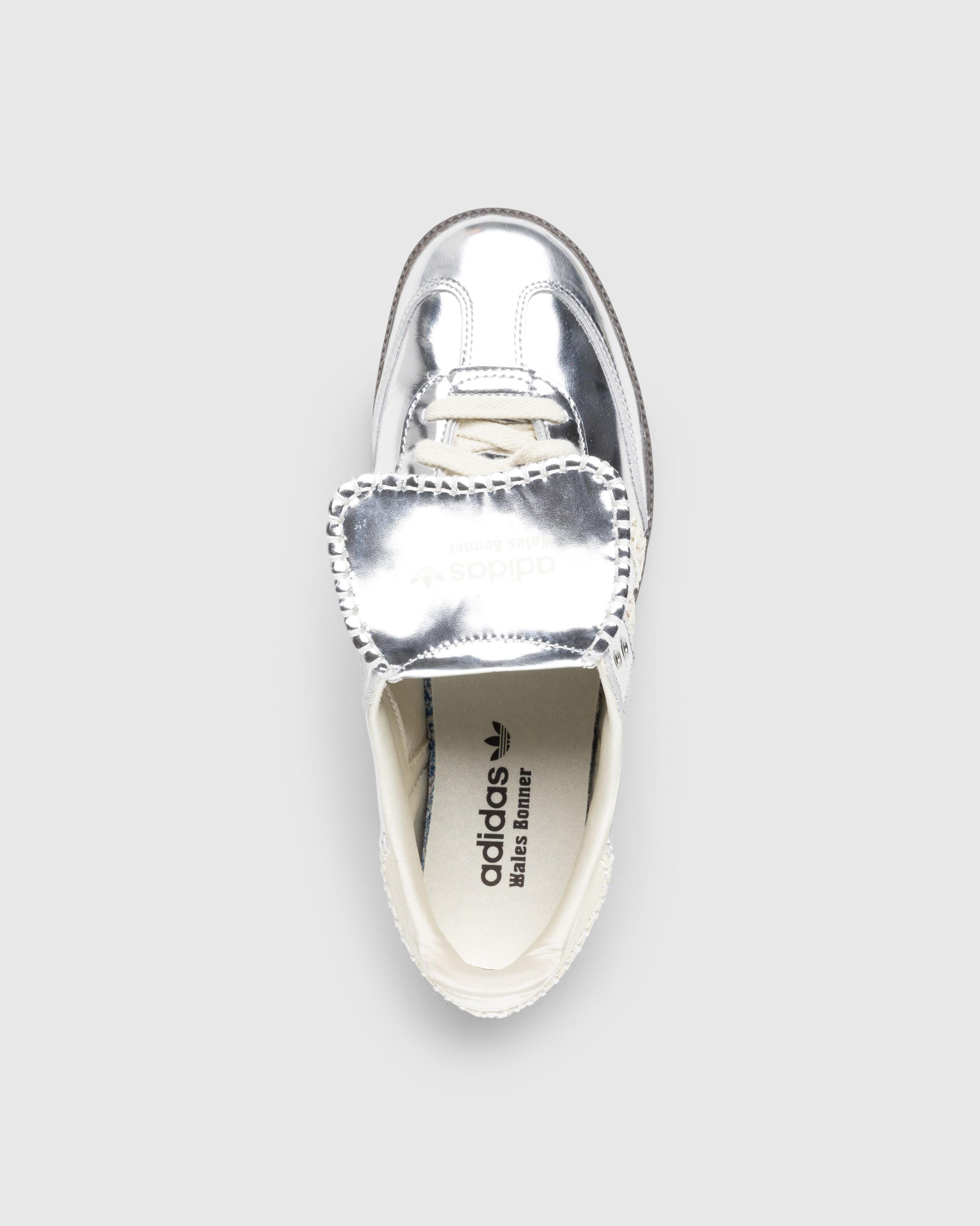 Adidas x Wales Bonner - Samba Metallic Silver/Cream White/Grey - Footwear - Silver - Image 5