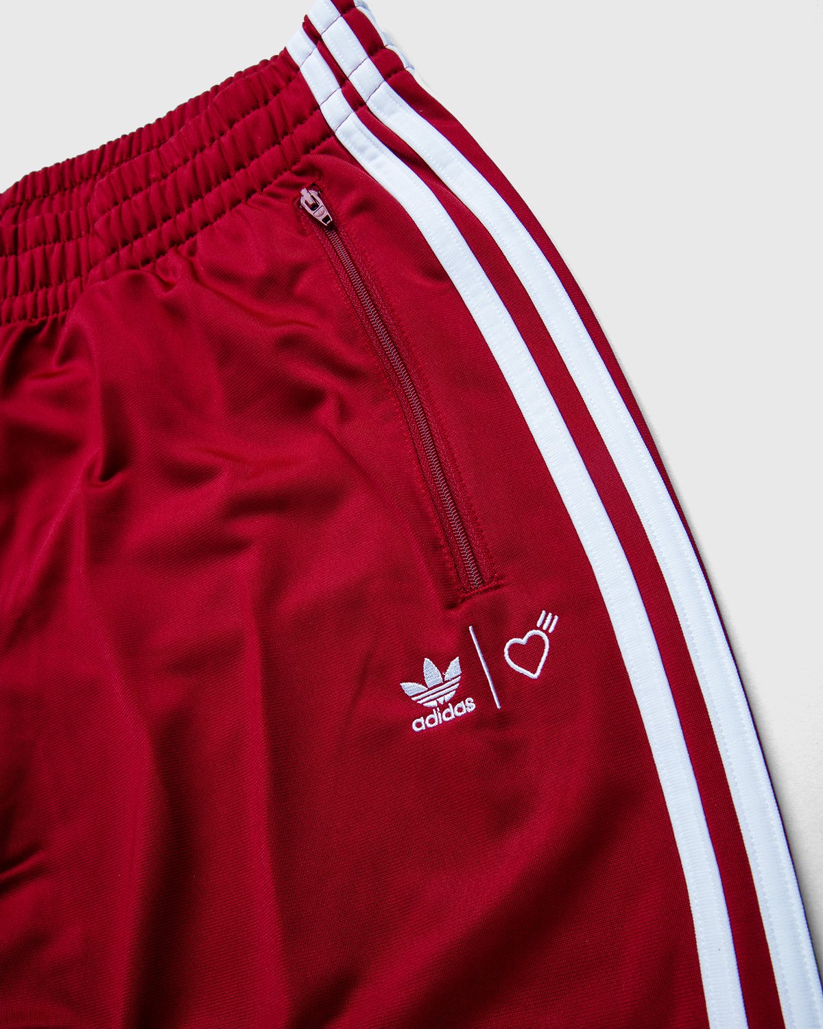 adidas Originals x Human Made - Firebird Track Pants Burgundy - Clothing - Red - Image 3