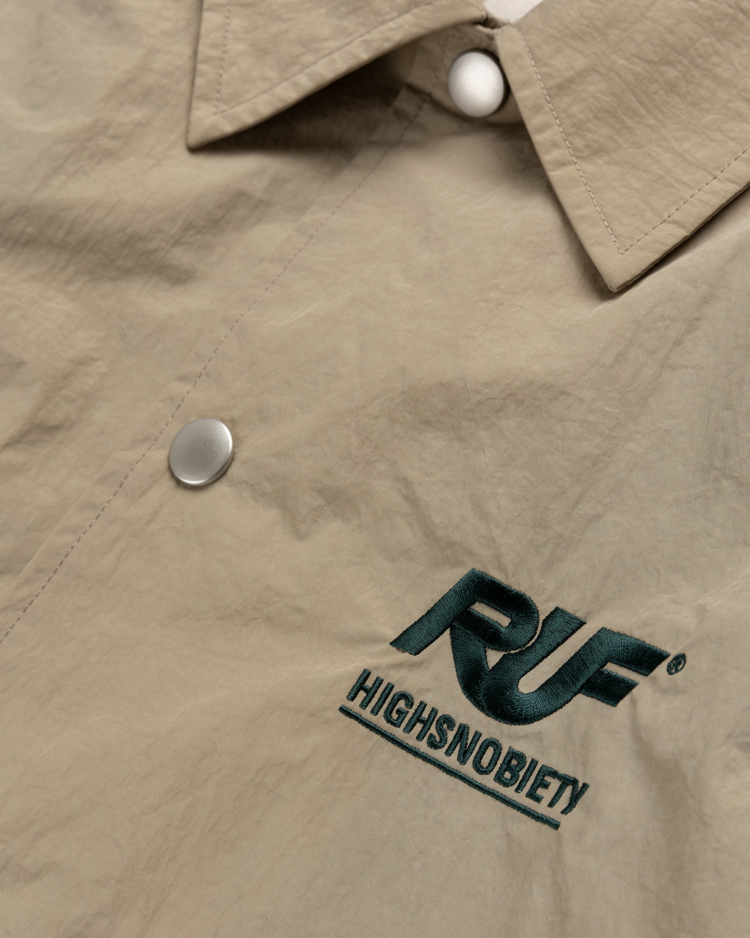 RUF x Highsnobiety - Coach Jacket Light Beige - Clothing - Beige - Image 6