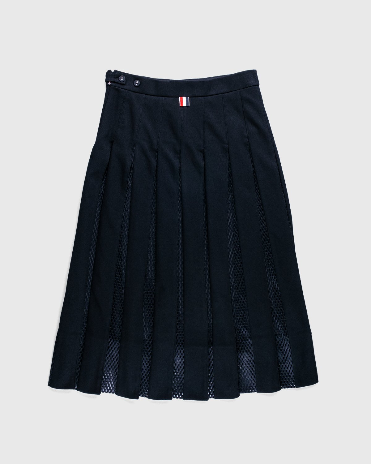 Thom Browne x Highsnobiety - Men's Pleated Mesh Skirt Black - Clothing - Black - Image 2