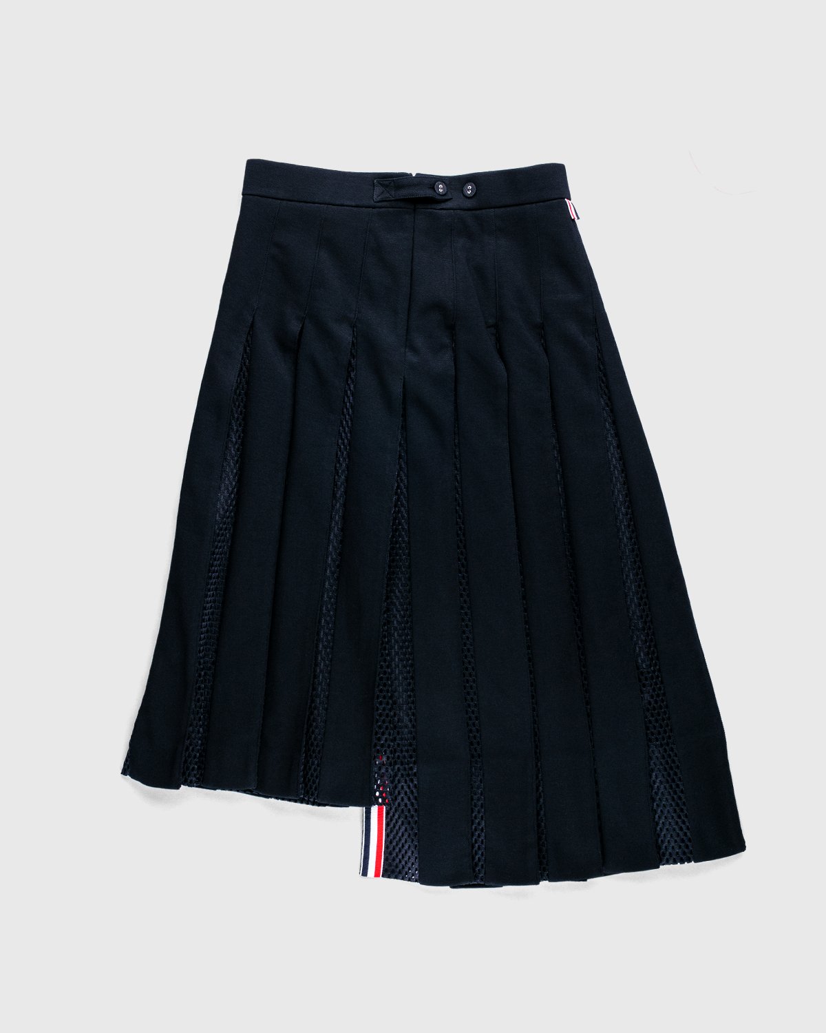 Thom Browne x Highsnobiety - Men's Pleated Mesh Skirt Black - Clothing - Black - Image 3