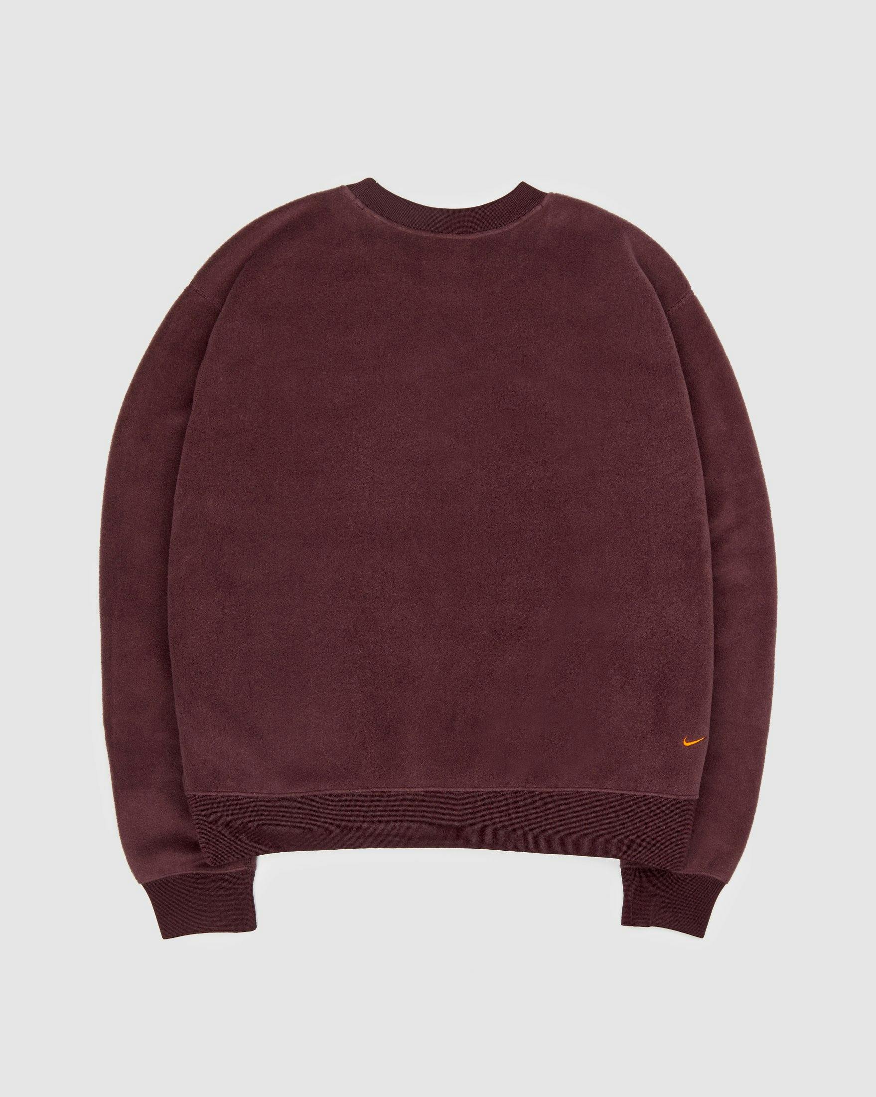 Nike ACG - Polartec® "Wolf Tree" Women's Crew Sweatshirt Burgundy - Clothing - Red - Image 2